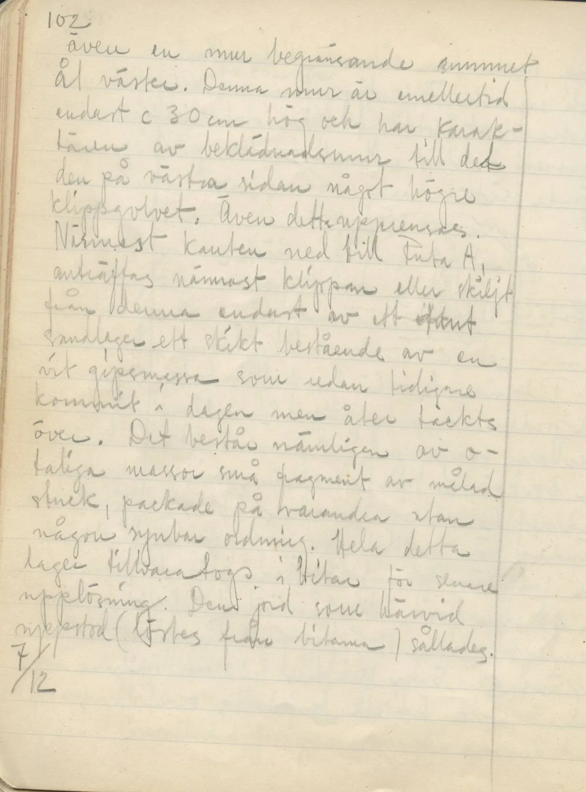 Scan 100 of field diary DII:2a (Soli, the theatre), handwritten in Swedish. The transcription and translation follow.
