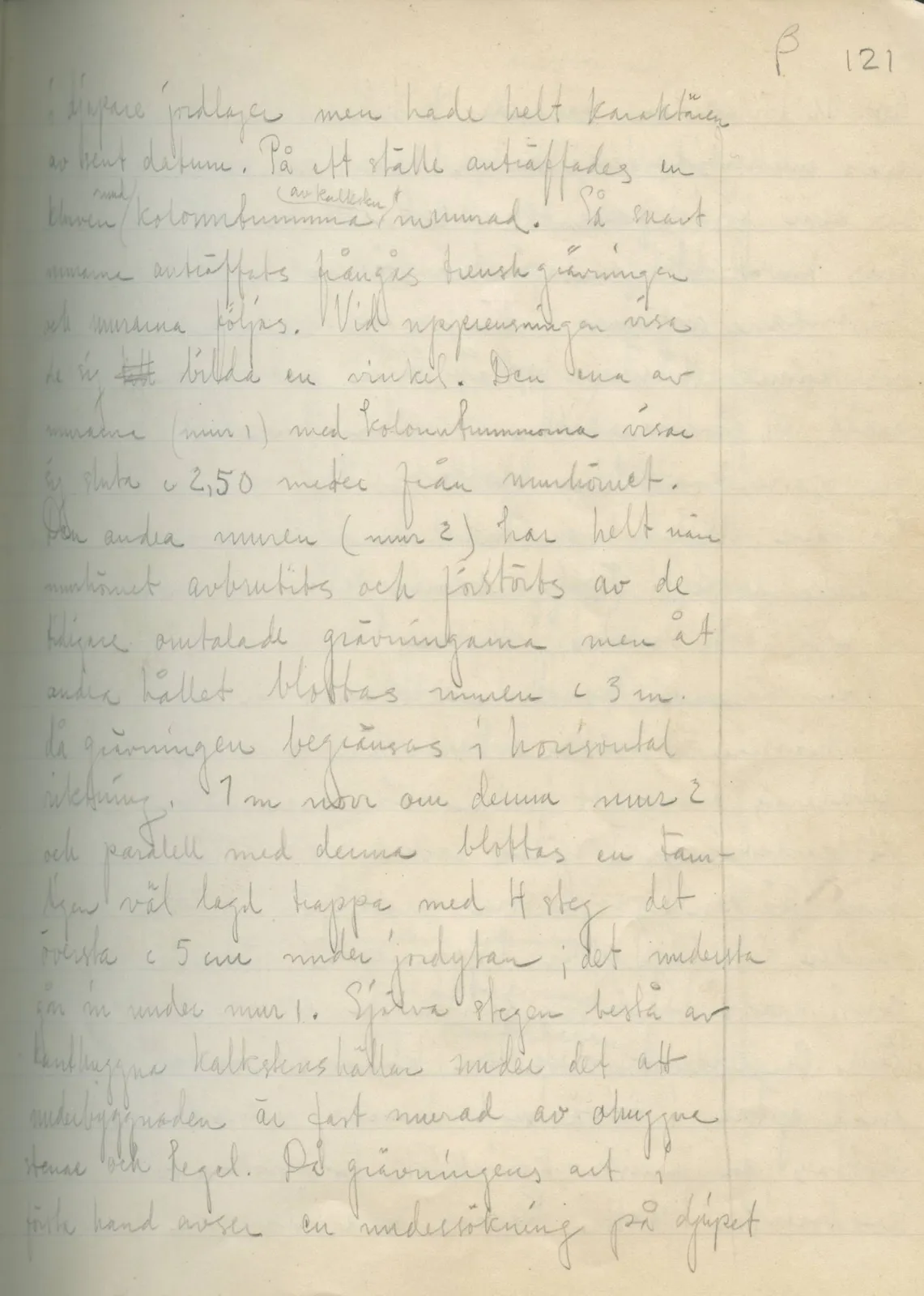 Scan 103 of field diary DII:2a (Soli, the theatre), handwritten in Swedish. The transcription and translation follow.