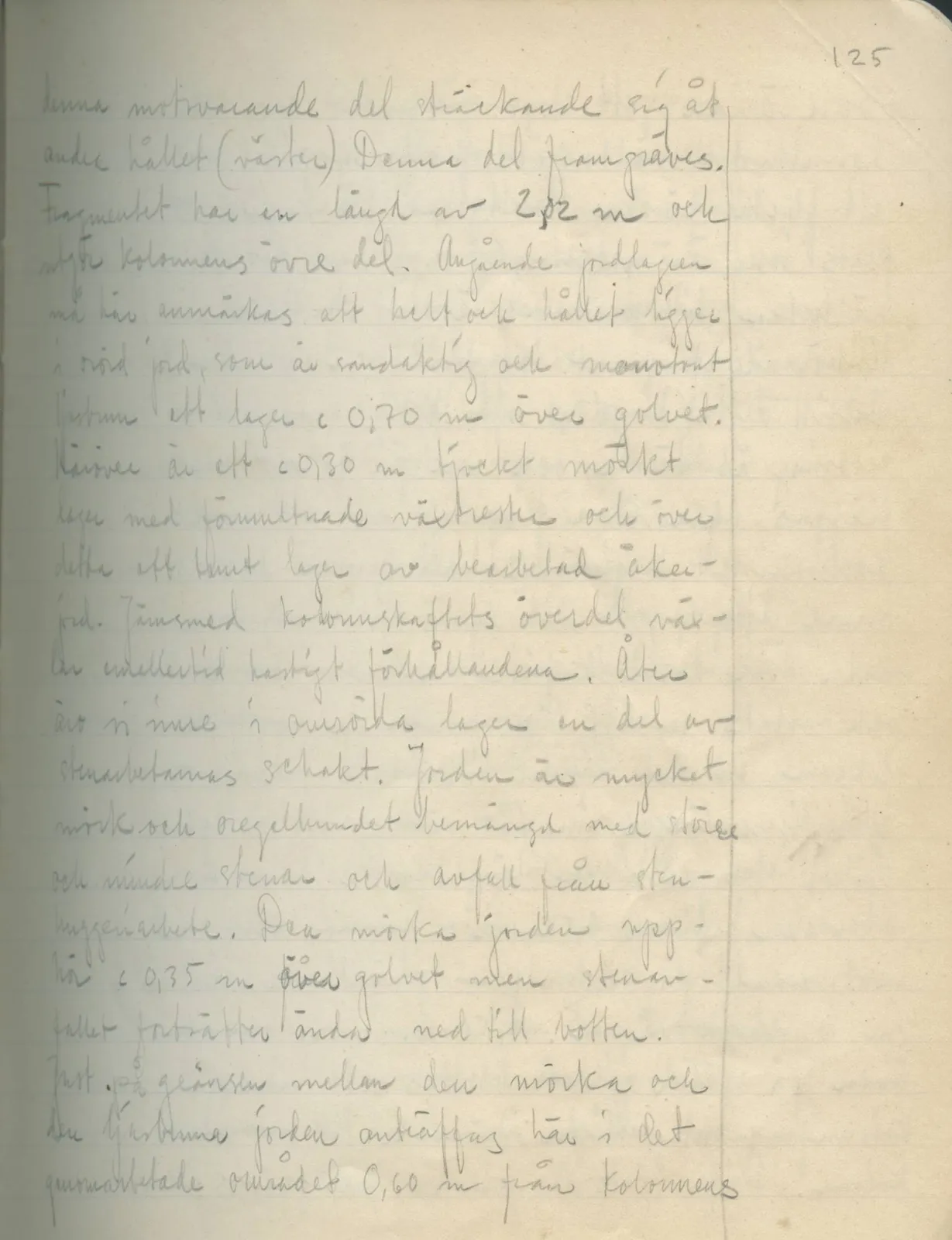 Scan 107 of field diary DII:2a (Soli, the theatre), handwritten in Swedish. The transcription and translation follow.