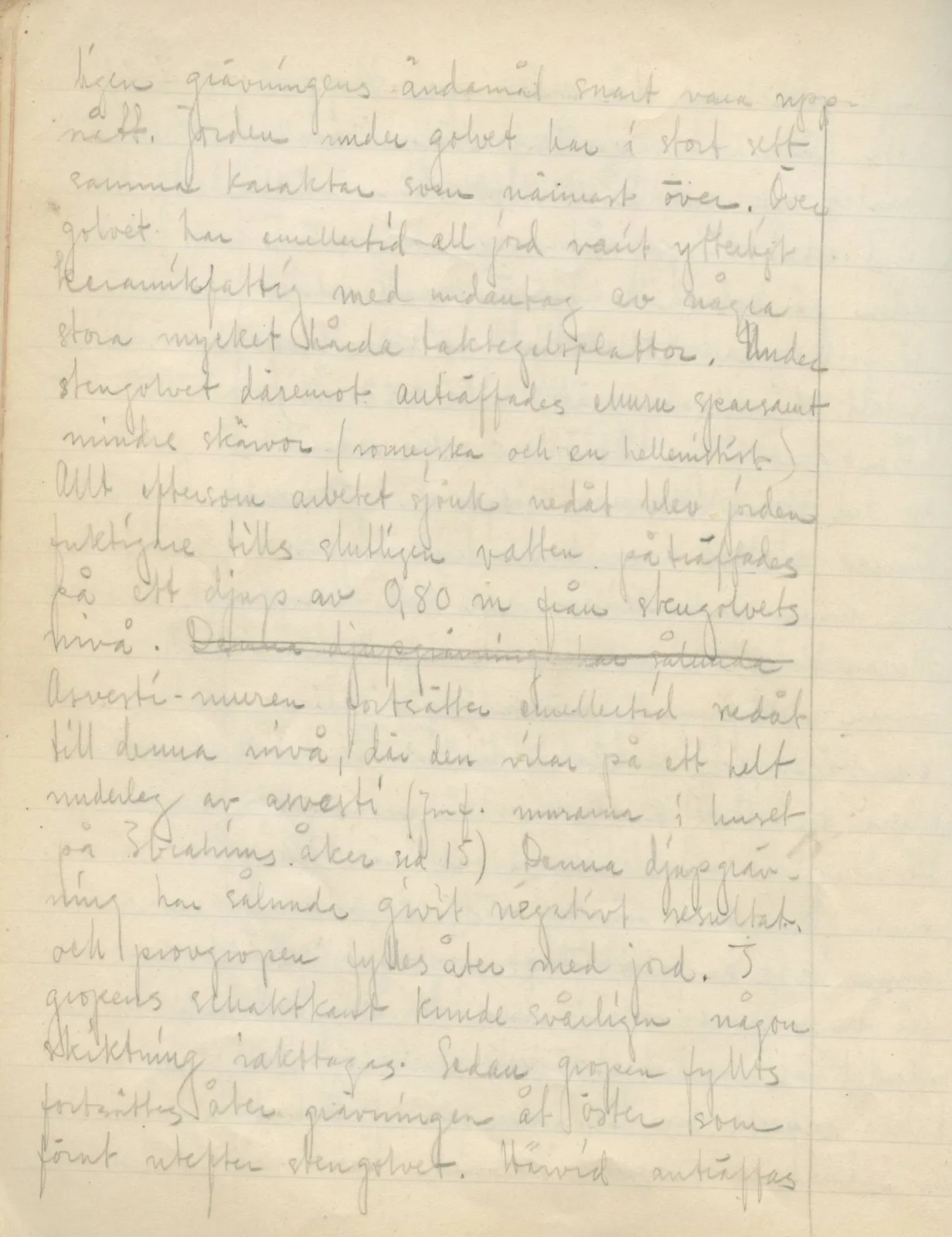 Scan 110 of field diary DII:2a (Soli, the theatre), handwritten in Swedish. The transcription and translation follow.