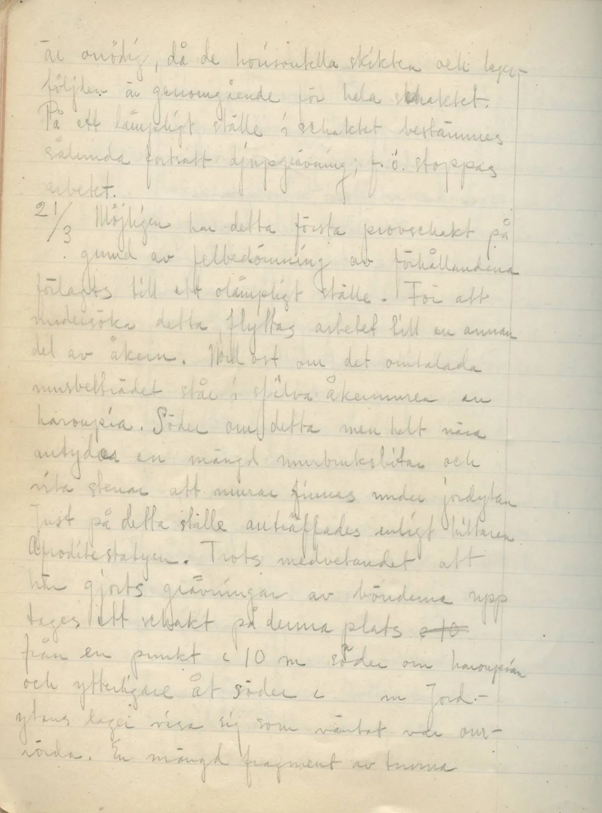 Scan 118 of field diary DII:2a (Soli, the theatre), handwritten in Swedish. The transcription and translation follow.