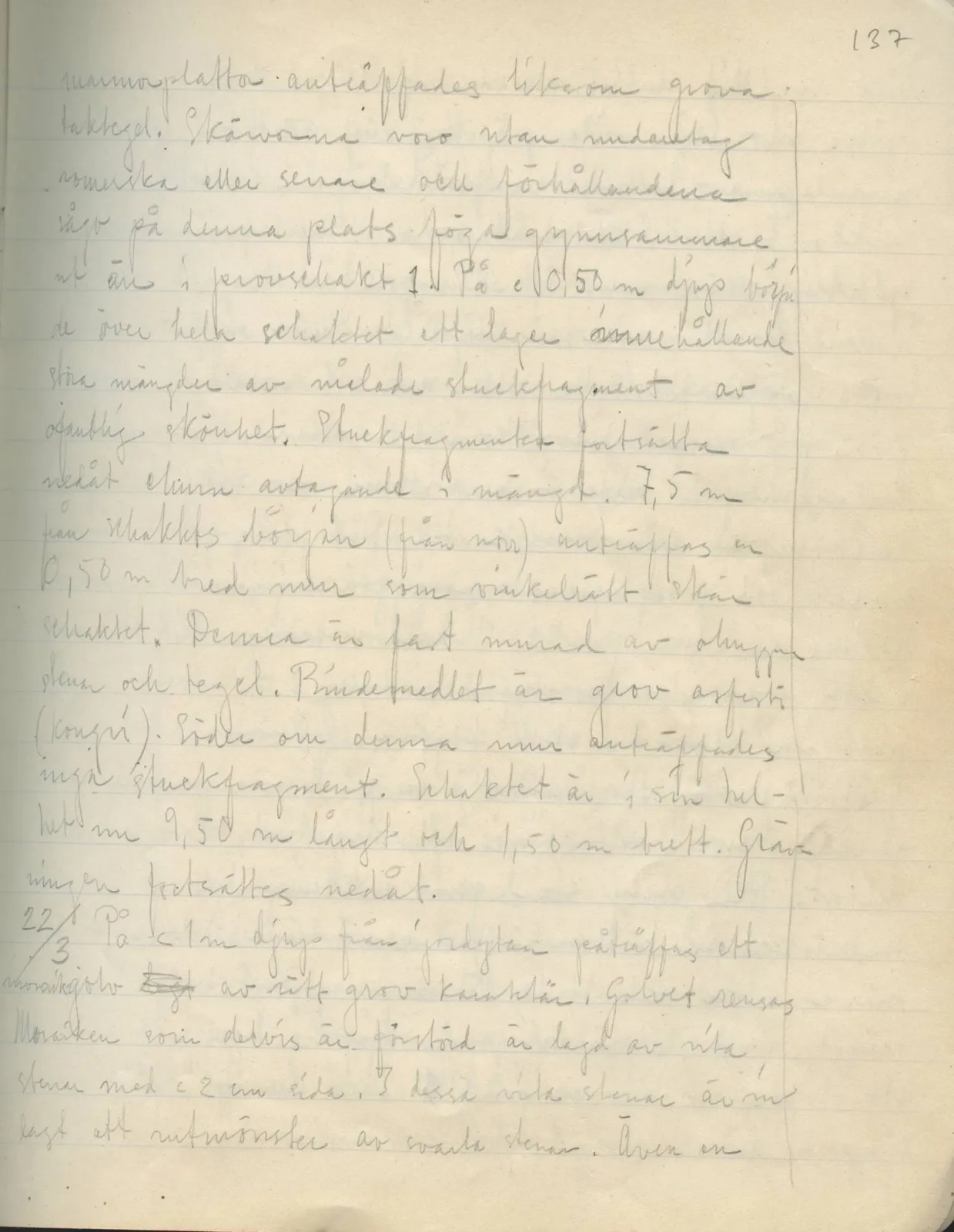 Scan 119 of field diary DII:2a (Soli, the theatre), handwritten in Swedish. The transcription and translation follow.