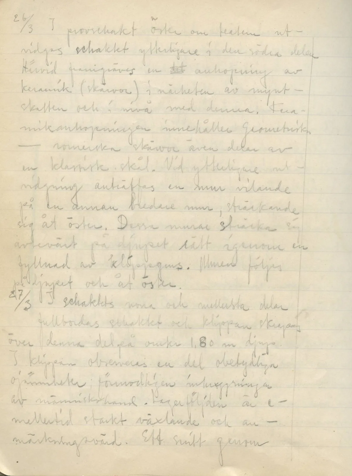 Scan 126 of field diary DII:2a (Soli, the theatre), handwritten in Swedish. The transcription and translation follow.