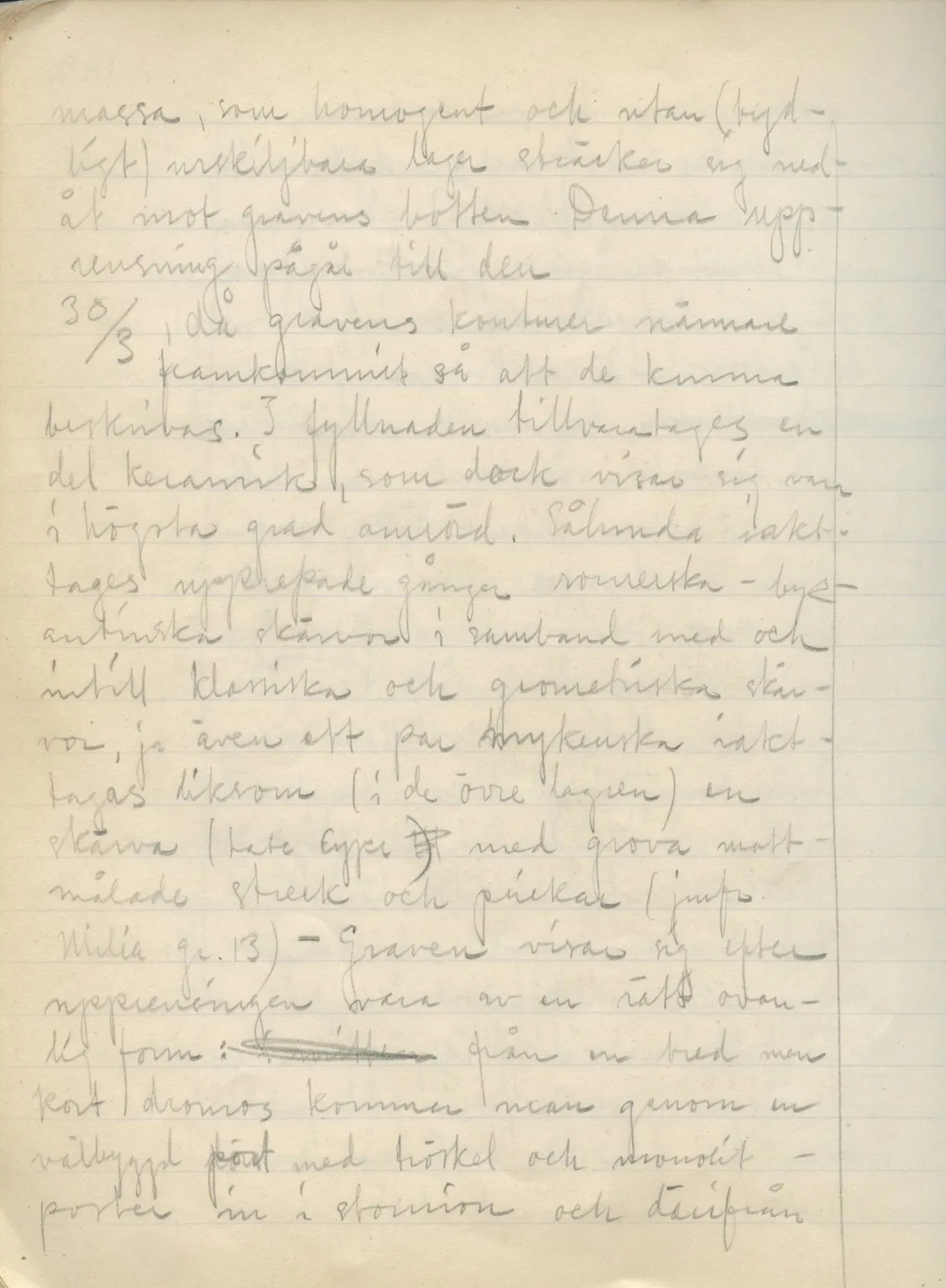 Scan 132 of field diary DII:2a (Soli, the theatre), handwritten in Swedish. The transcription and translation follow.
