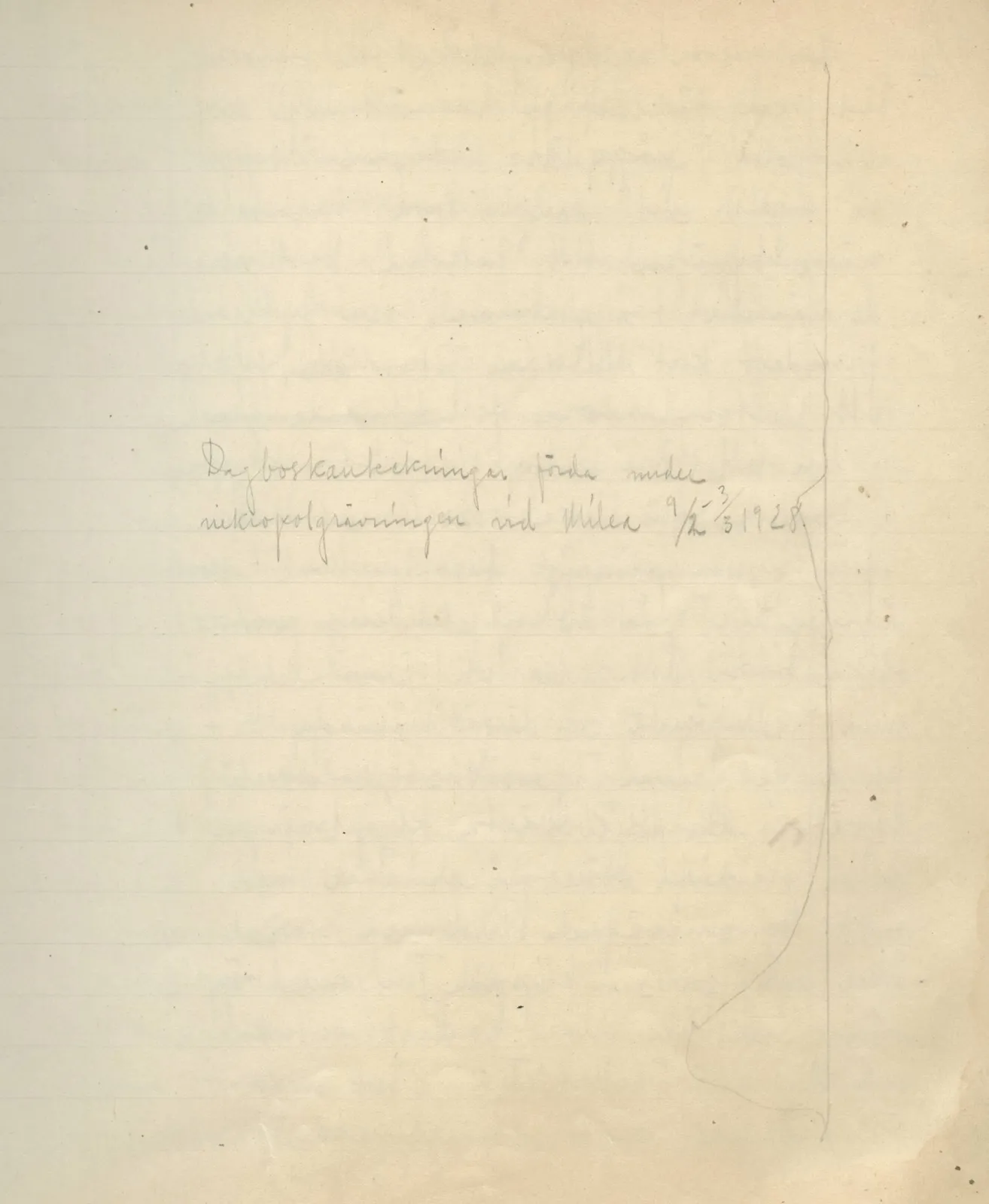 Scan 2 of field diary DII:2b (Milia, Soli and Kythrea), handwritten in Swedish, with drawings. The transcription and translation follow.
