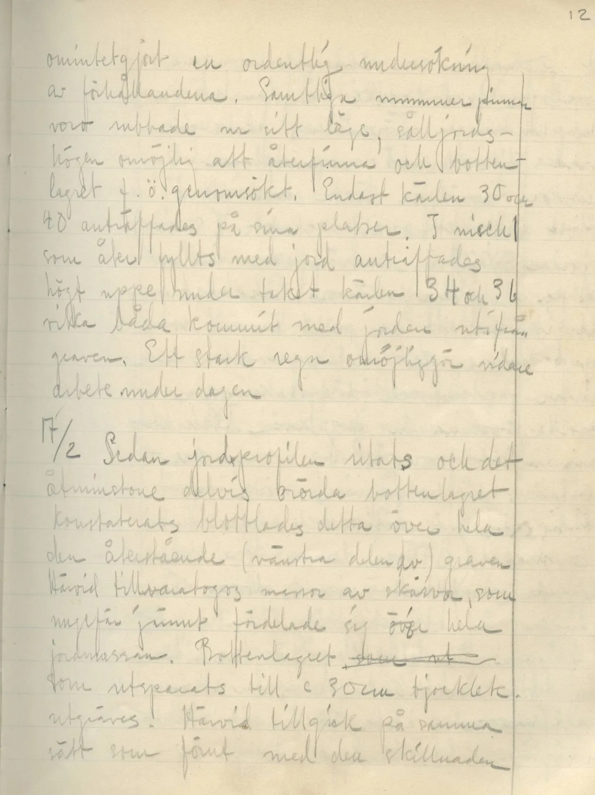 Scan 13 of field diary DII:2b (Milia, Soli and Kythrea), handwritten in Swedish. The transcription and translation follow.