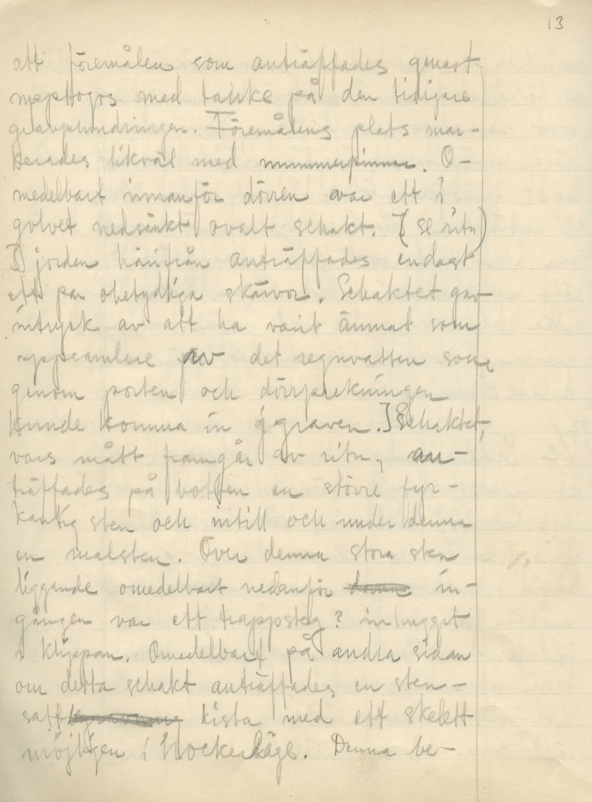 Scan 14 of field diary DII:2b (Milia, Soli and Kythrea), handwritten in Swedish. The transcription and translation follow.