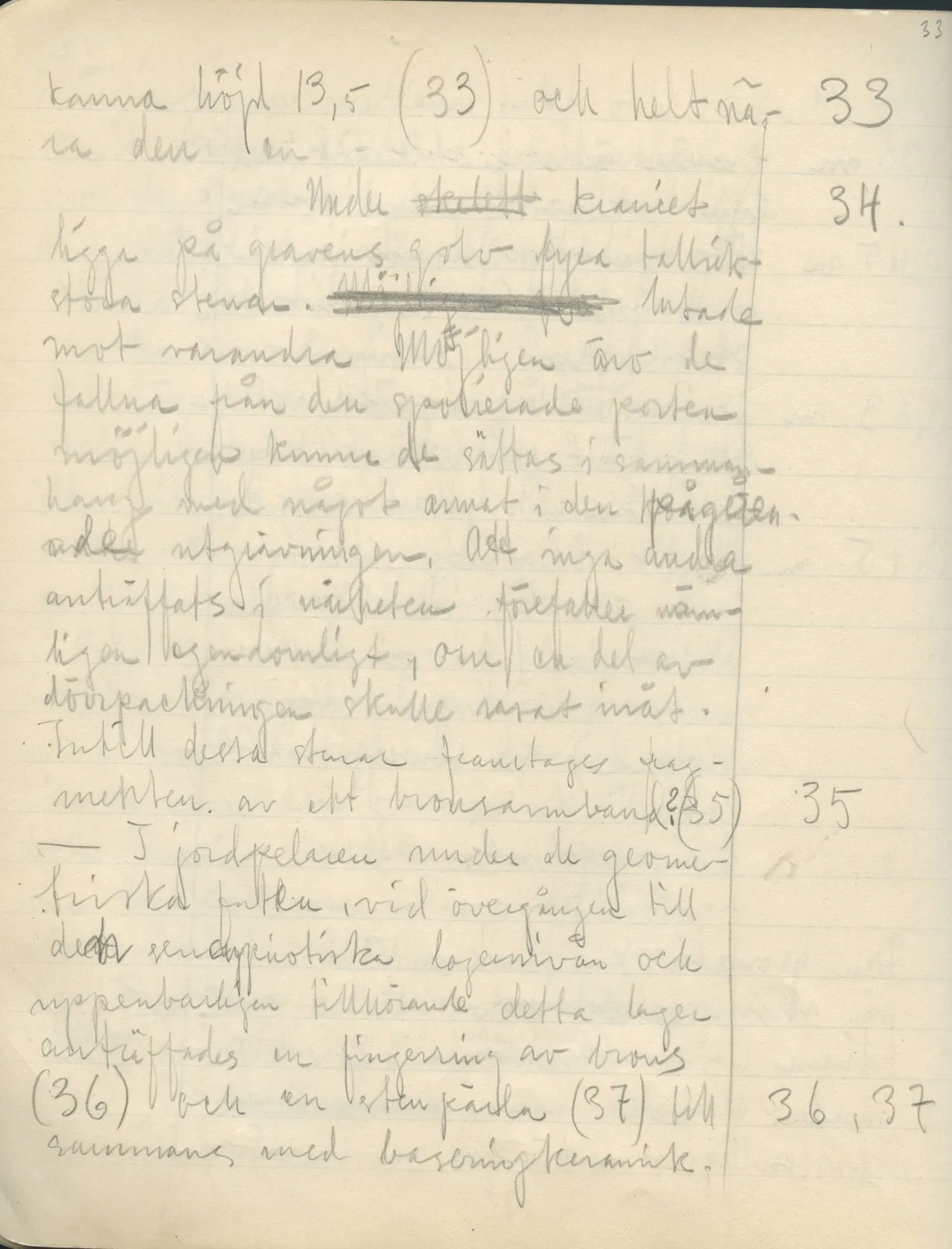 Scan 36 of field diary DII:2b (Milia, Soli and Kythrea), handwritten in Swedish. The transcription and translation follow.