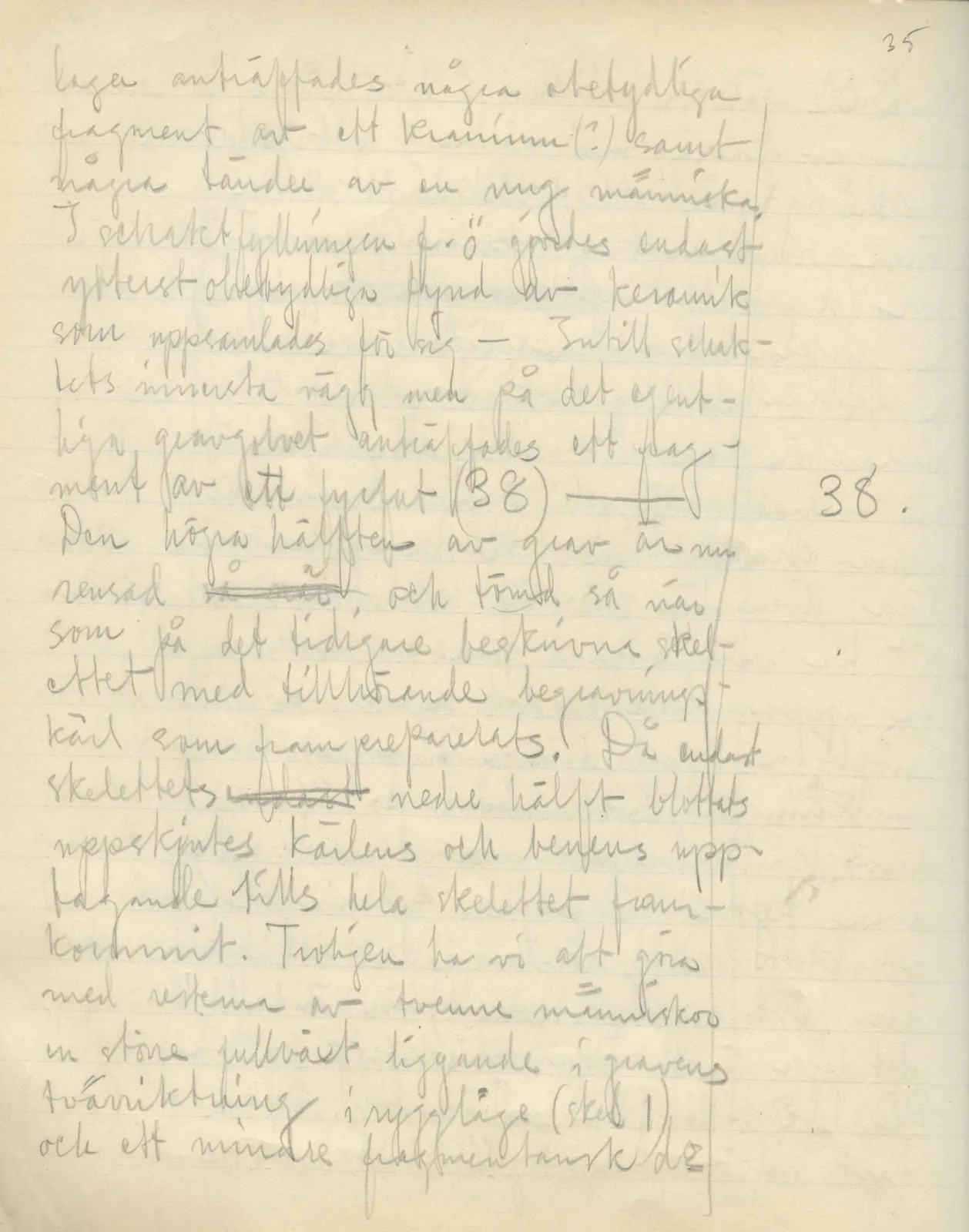 Scan 38 of field diary DII:2b (Milia, Soli and Kythrea), handwritten in Swedish. The transcription and translation follow.