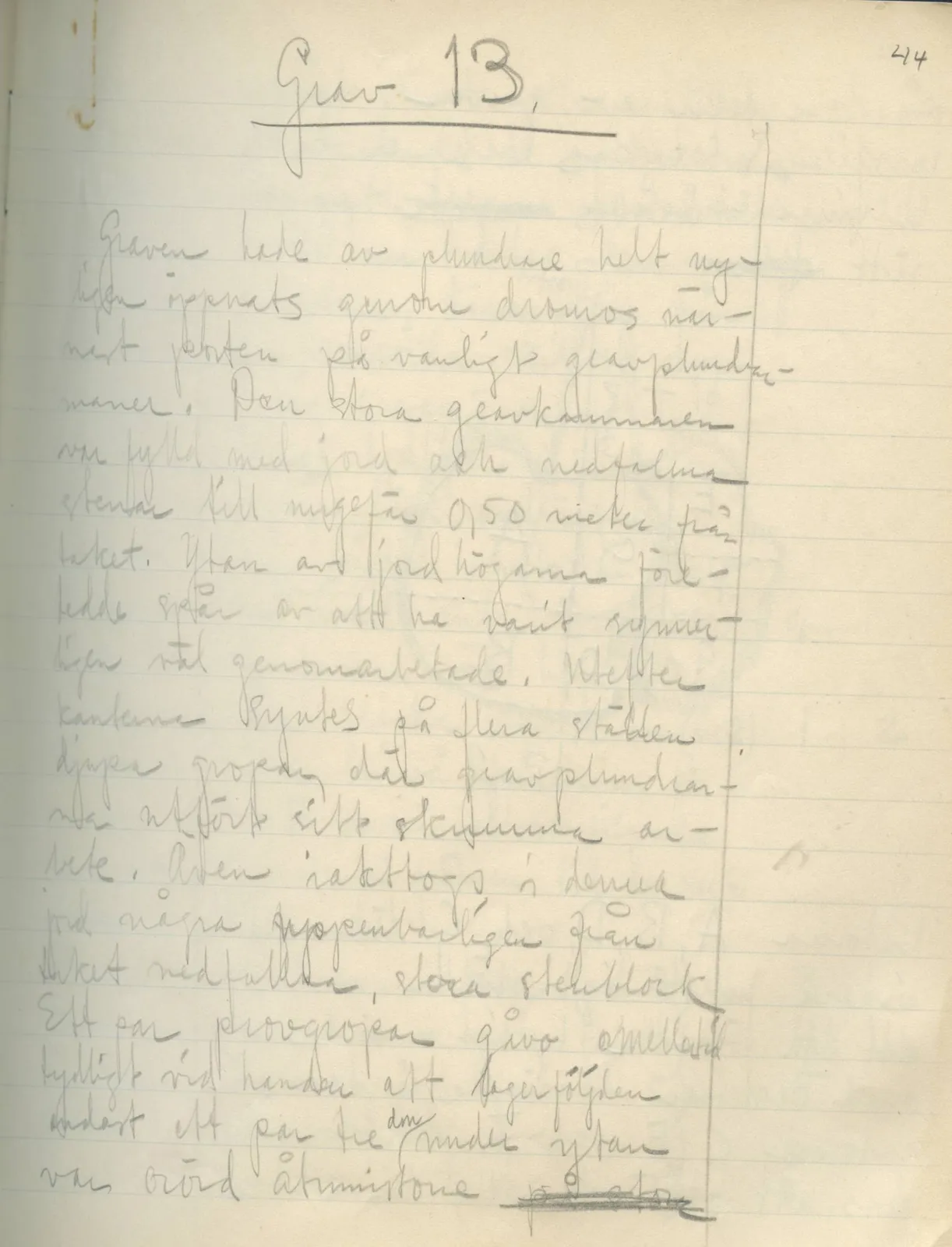 Scan 47 of field diary DII:2b (Milia, Soli and Kythrea), handwritten in Swedish. The transcription and translation follow.