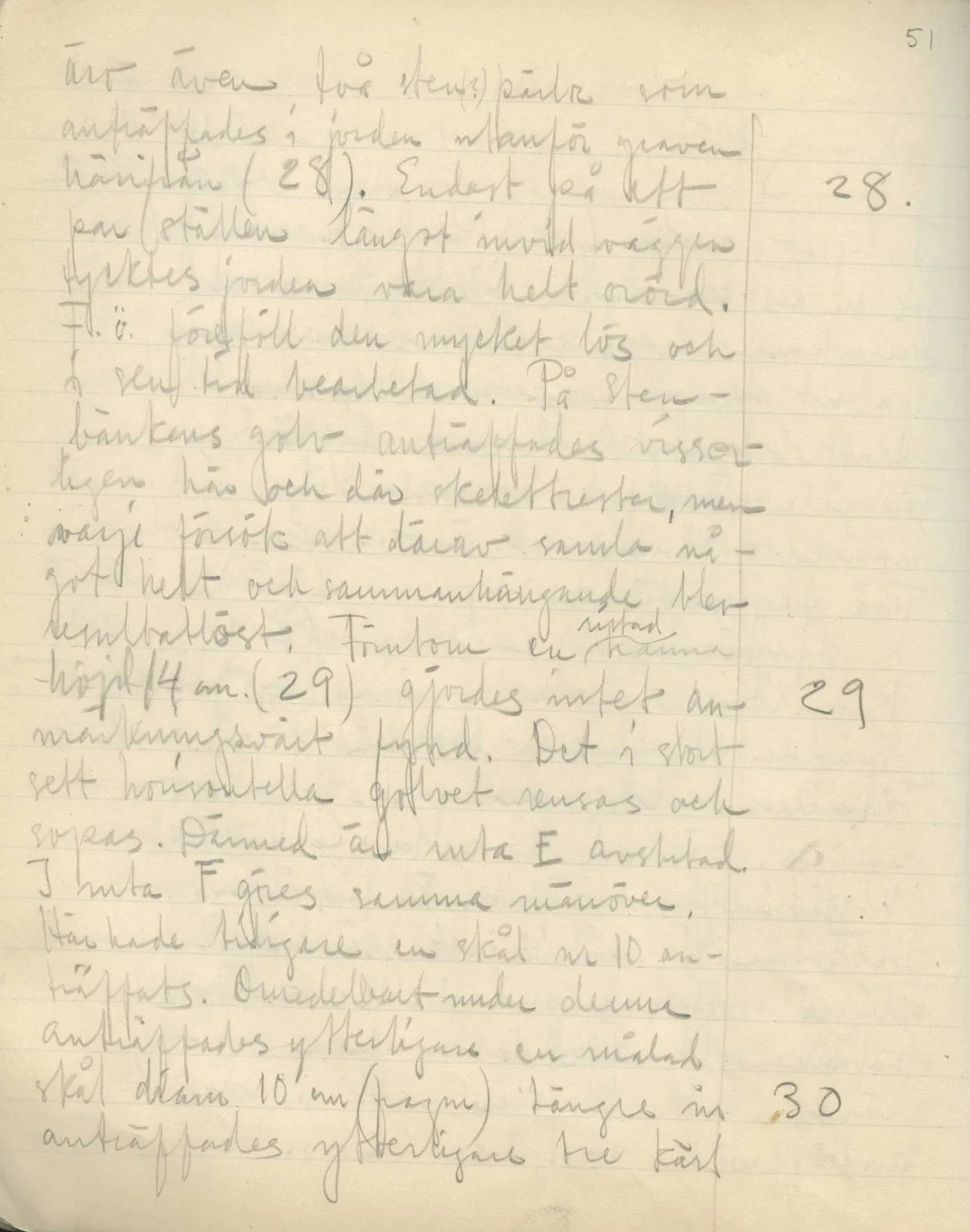Scan 54 of field diary DII:2b (Milia, Soli and Kythrea), handwritten in Swedish. The transcription and translation follow.