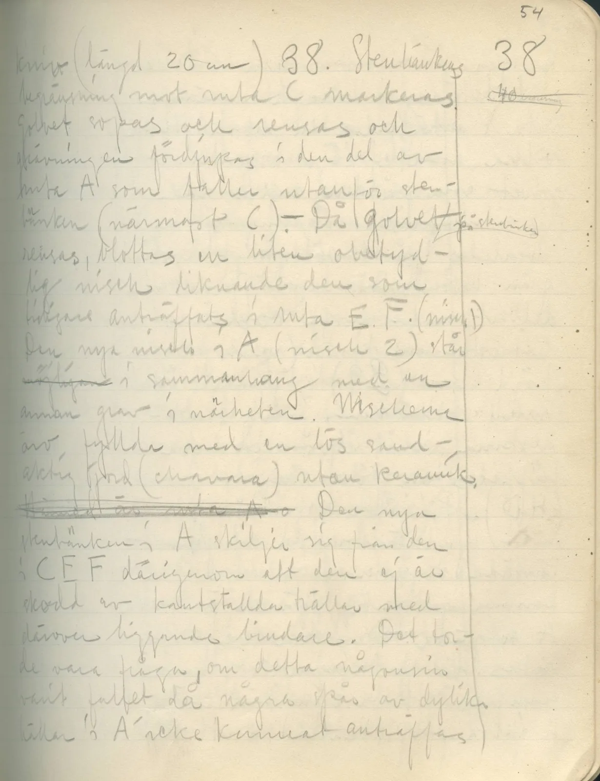 Scan 57 of field diary DII:2b (Milia, Soli and Kythrea), handwritten in Swedish. The transcription and translation follow.