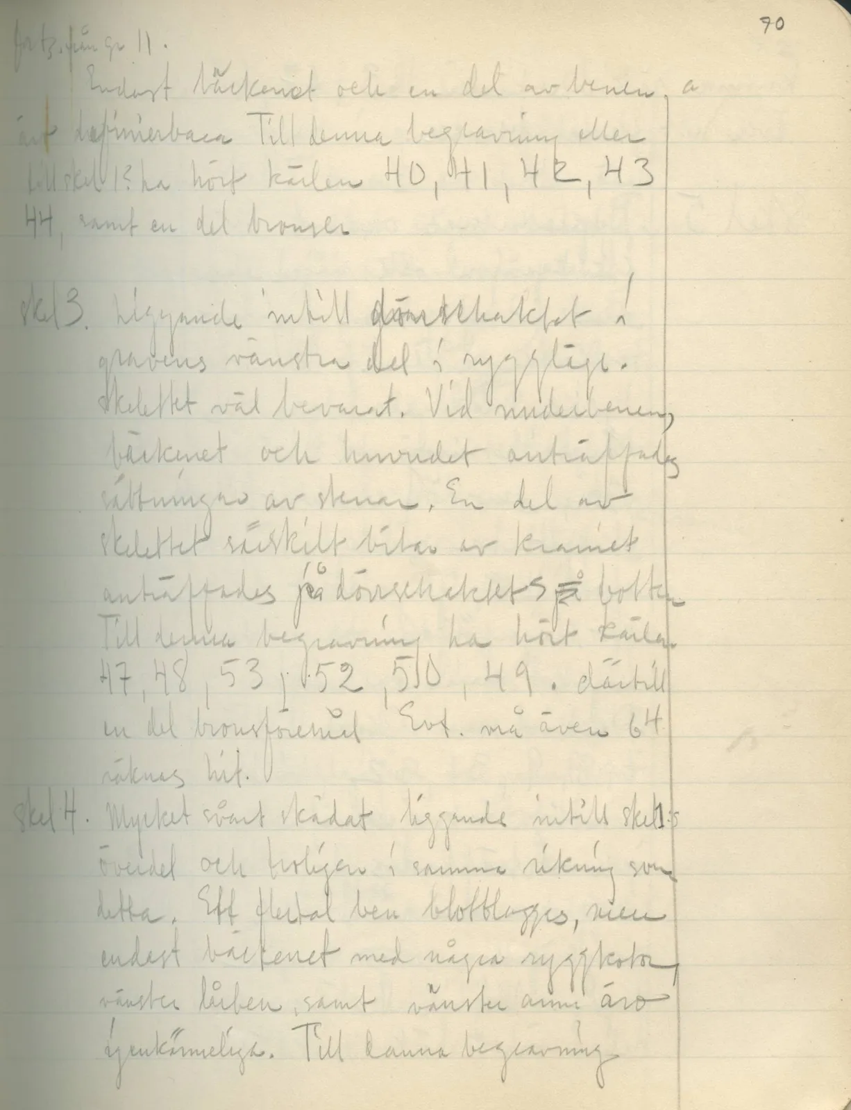 Scan 67 of field diary DII:2b (Milia, Soli and Kythrea), handwritten in Swedish. The transcription and translation follow.