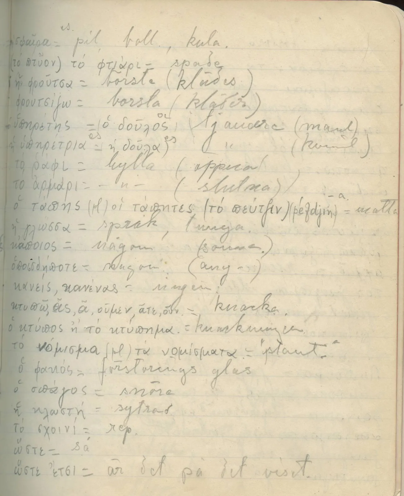 Scan 49 of field diary DII:2c (Ayios Iakovos), handwritten in Swedish. The transcription and translation follow.