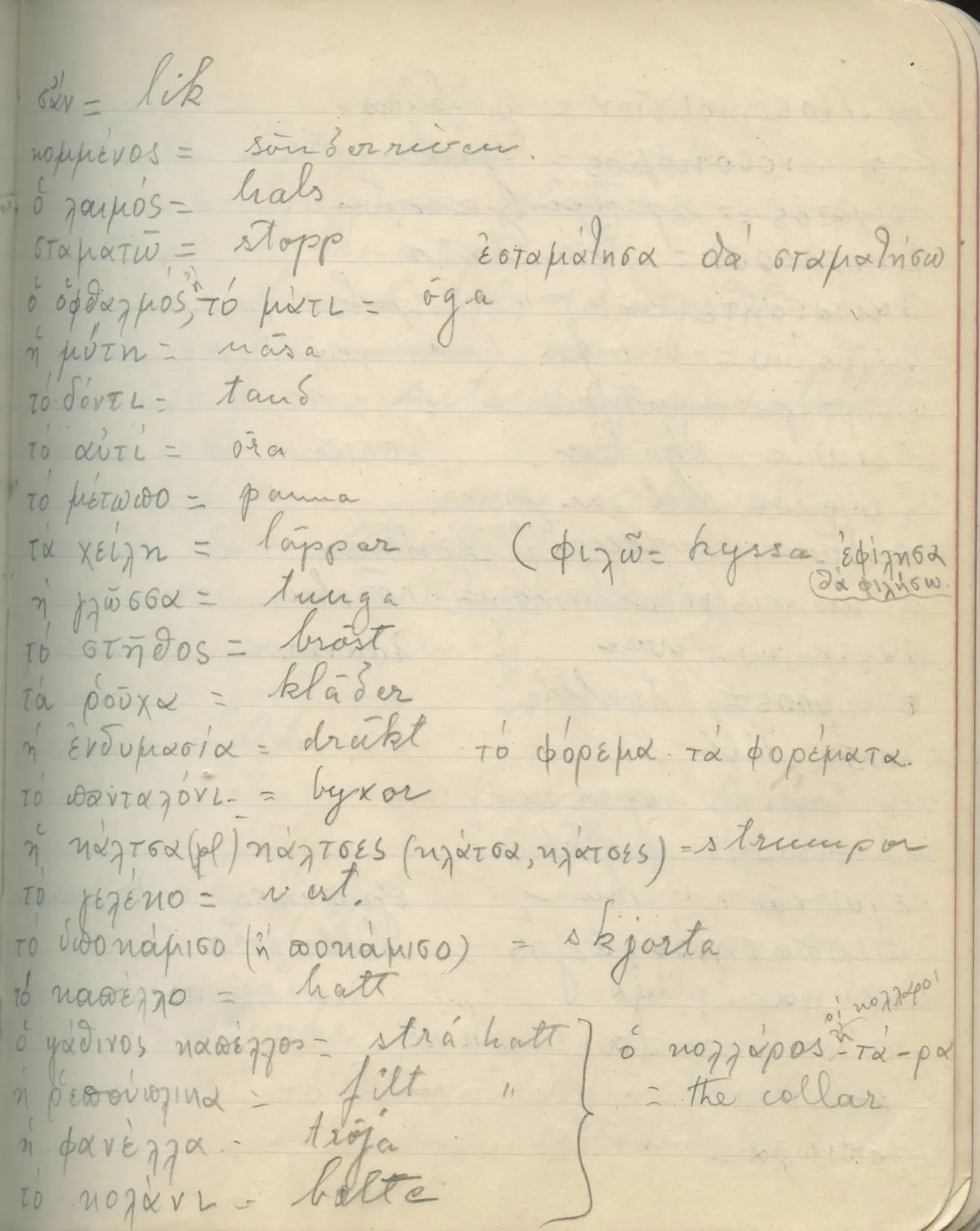 Scan 51 of field diary DII:2c (Ayios Iakovos), handwritten in Swedish. The transcription and translation follow.