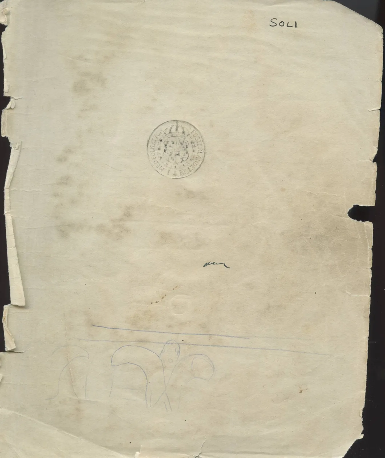 Scan 2 of field diary DII:2d (Soli, Cholades, and Mersinaki), handwritten in Swedish, with drawings. The transcription and translation follow.