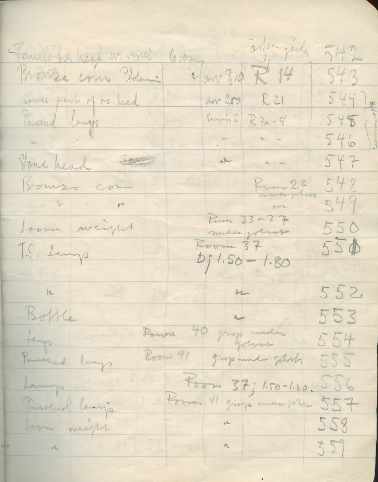 Scan 59 of field diary DII:2d (Soli, Cholades, and Mersinaki), handwritten in Swedish. The transcription and translation follow.