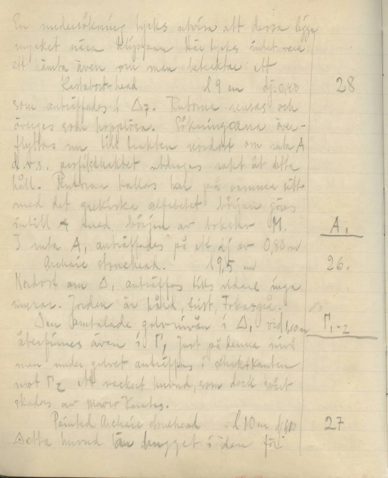 Scan 11 of field diary DII:2e (Ayios Phokas, Ayios Iakovos, Kition and Amathus), handwritten in Swedish. The transcription and translation follow.