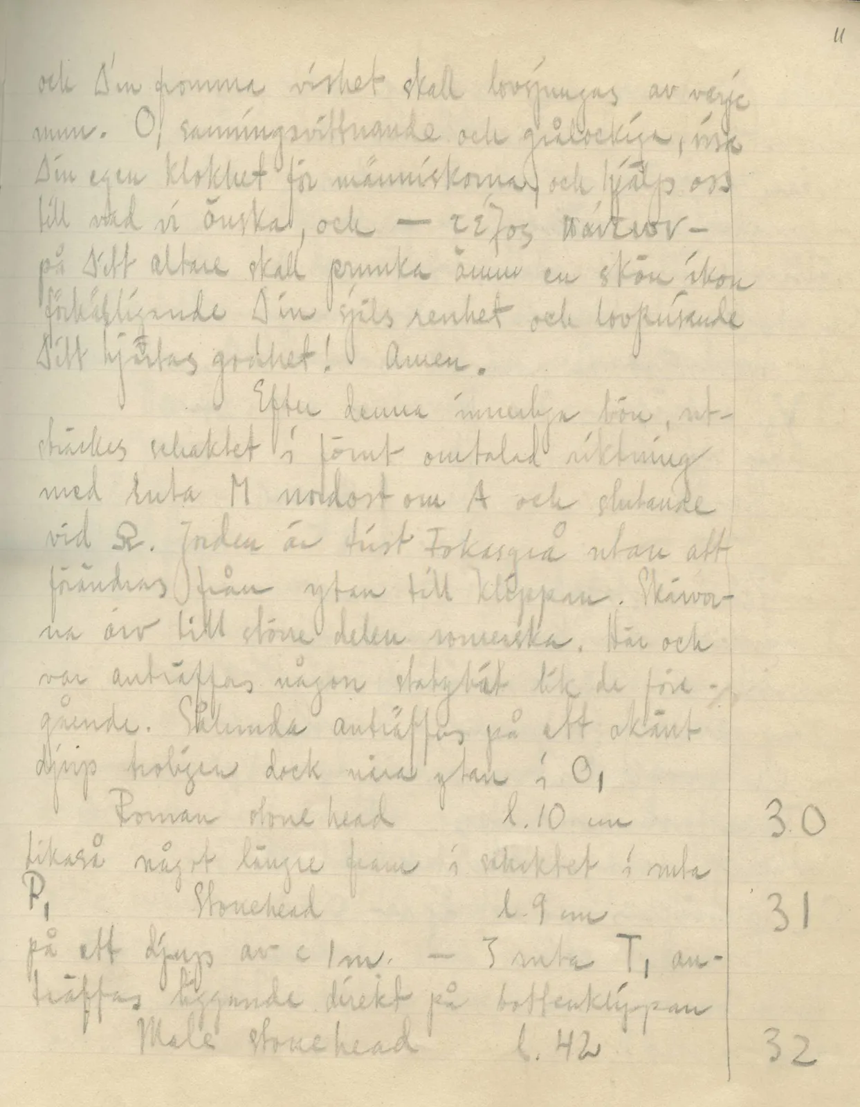 Scan 14 of field diary DII:2e (Ayios Phokas, Ayios Iakovos, Kition and Amathus), handwritten in Swedish. The transcription and translation follow.