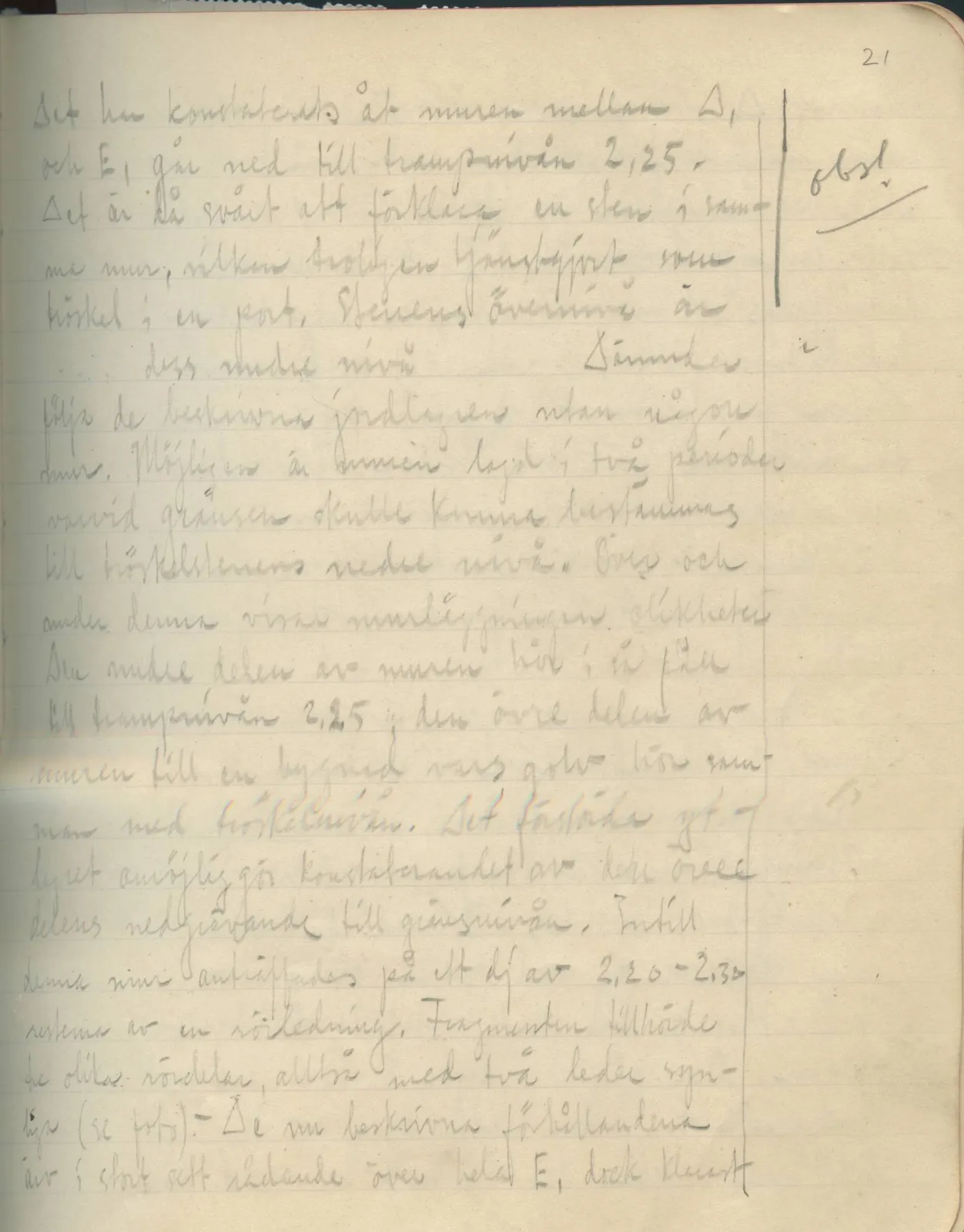 Scan 23 of field diary DII:2e (Ayios Phokas, Ayios Iakovos, Kition and Amathus), handwritten in Swedish. The transcription and translation follow.