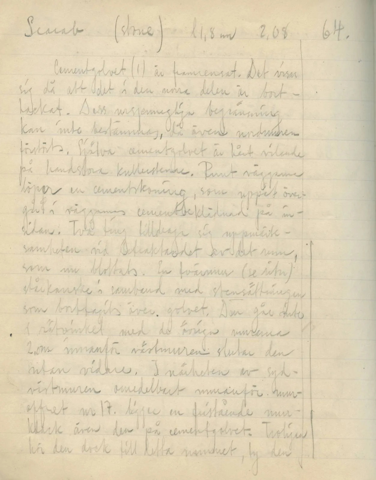 Scan 42 of field diary DII:2e (Ayios Phokas, Ayios Iakovos, Kition and Amathus), handwritten in Swedish. The transcription and translation follow.