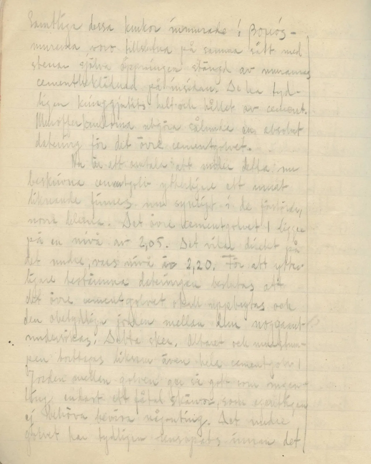 Scan 44 of field diary DII:2e (Ayios Phokas, Ayios Iakovos, Kition and Amathus), handwritten in Swedish. The transcription and translation follow.