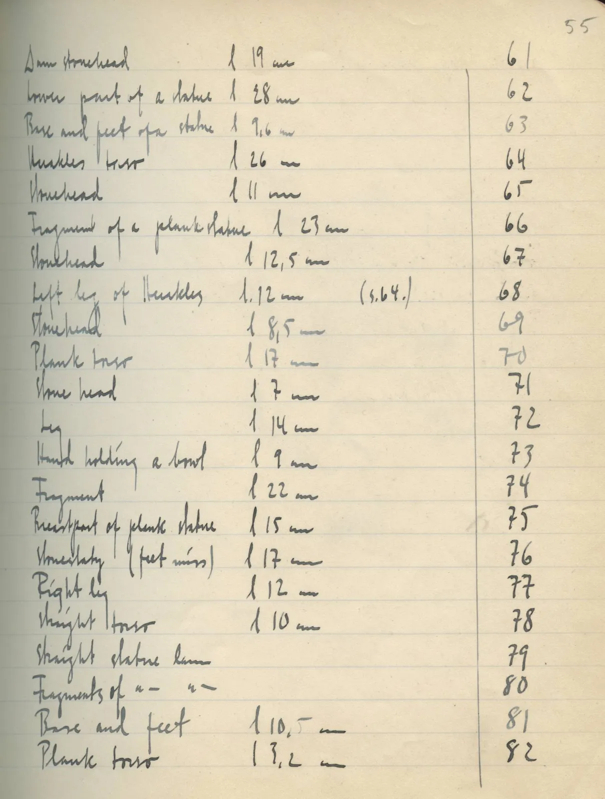 Scan 57 of field diary DII:2e (Ayios Phokas, Ayios Iakovos, Kition and Amathus), handwritten in Swedish. The transcription and translation follow.