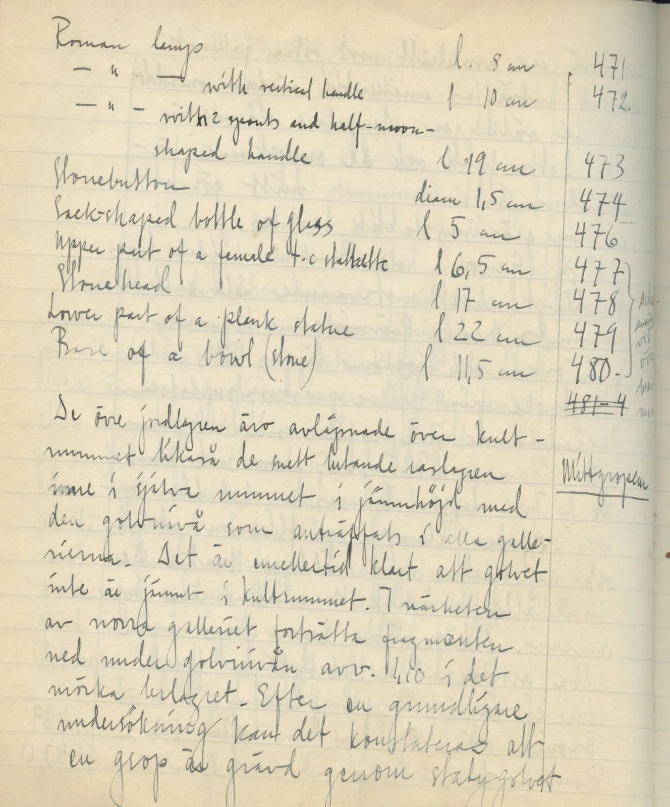 Scan 74 of field diary DII:2e (Ayios Phokas, Ayios Iakovos, Kition and Amathus), handwritten in Swedish. The transcription and translation follow.