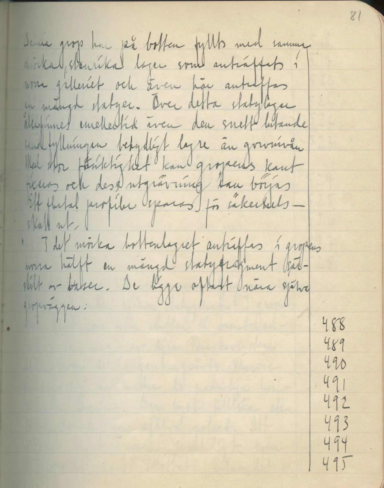 Scan 75 of field diary DII:2e (Ayios Phokas, Ayios Iakovos, Kition and Amathus), handwritten in Swedish. The transcription and translation follow.