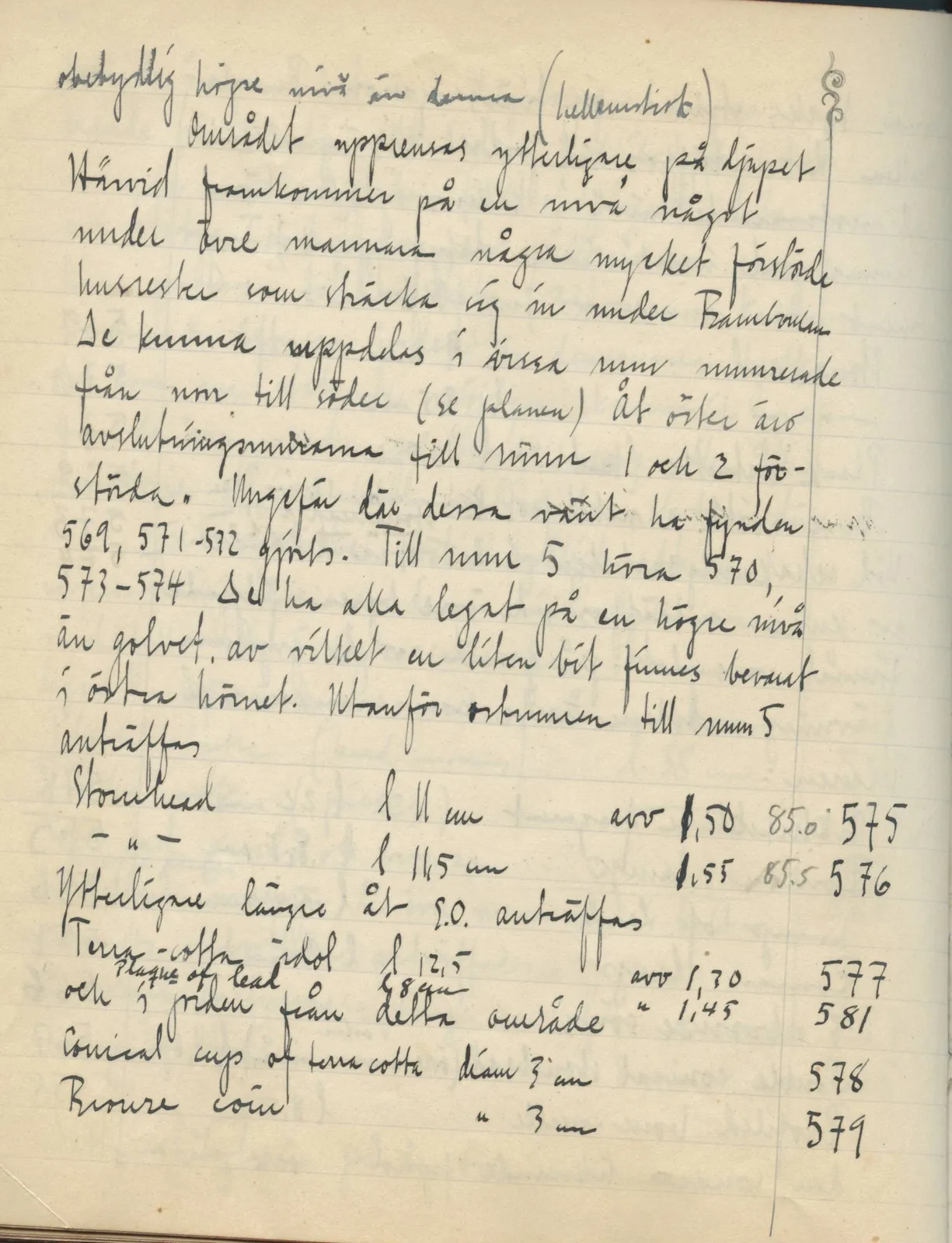 Scan 96 of field diary DII:2e (Ayios Phokas, Ayios Iakovos, Kition and Amathus), handwritten in Swedish. The transcription and translation follow.