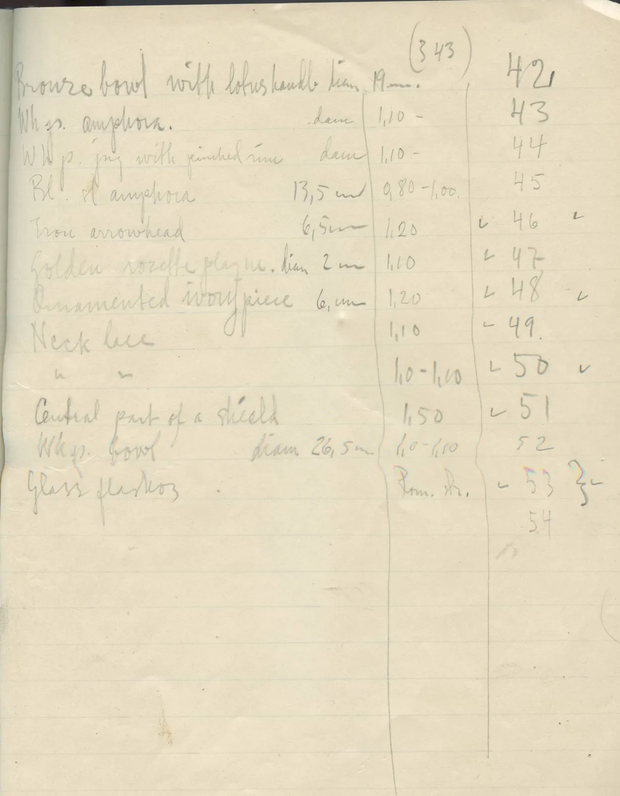 Scan 39 of field diary DII:2f (Amathus, tombs 13–20), handwritten in Swedish. The transcription and translation follow.