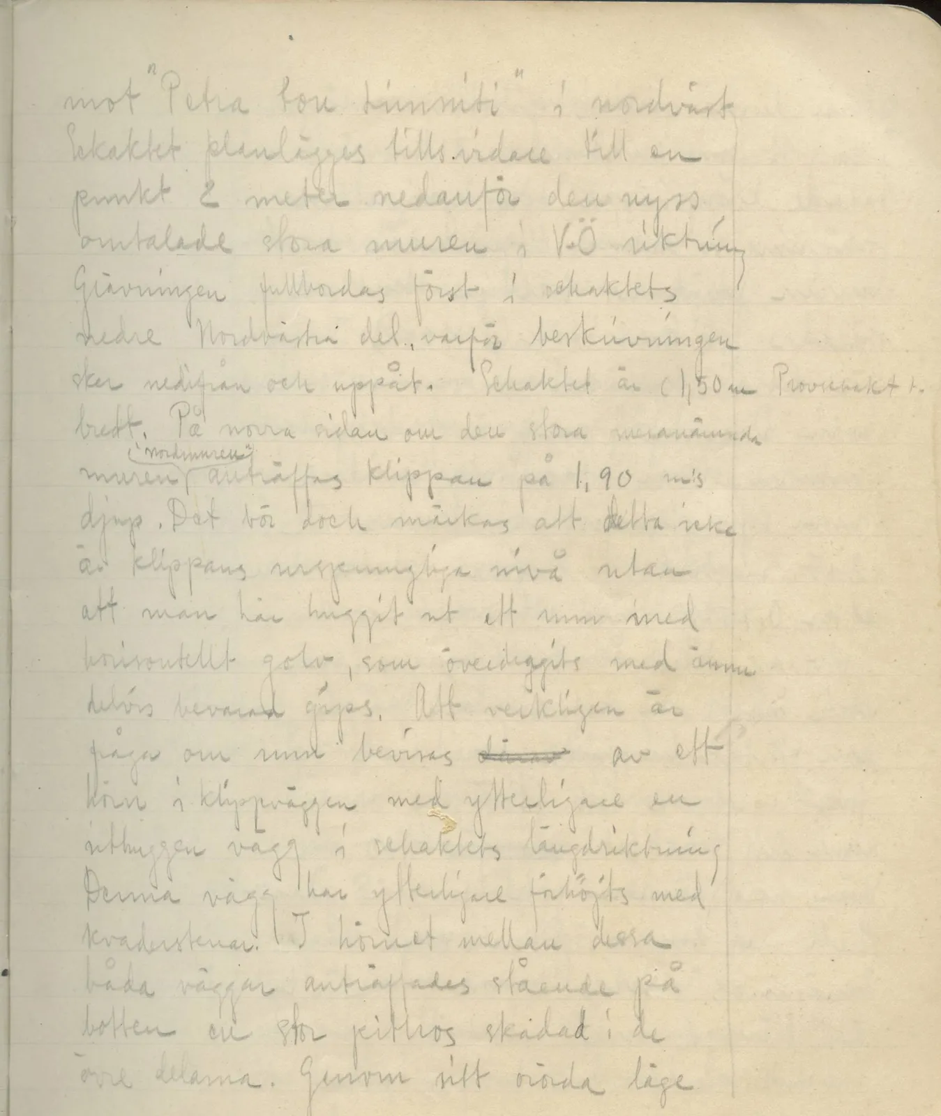 Scan 7 of field diary DII:3a (Vouni I), handwritten in Swedish. The transcription and translation follow.
