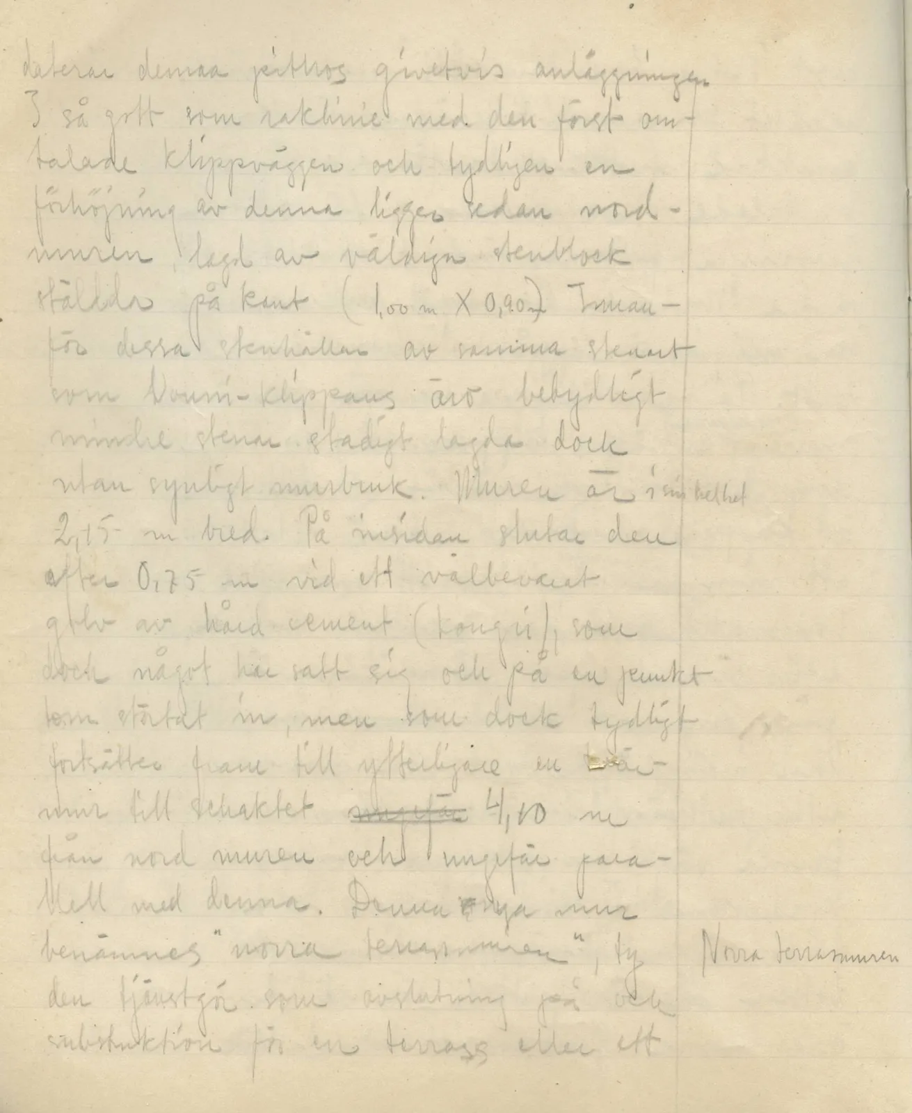 Scan 8 of field diary DII:3a (Vouni I), handwritten in Swedish. The transcription and translation follow.