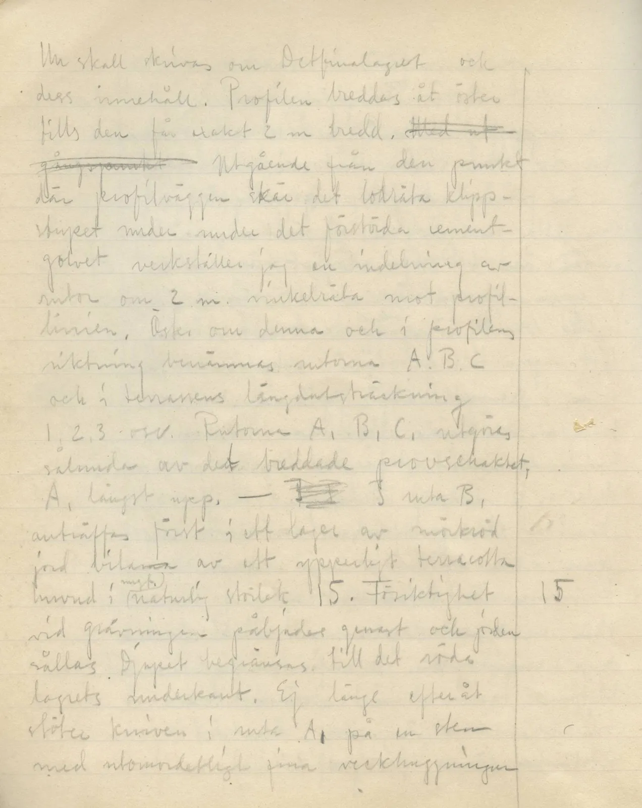 Scan 24 of field diary DII:3a (Vouni I), handwritten in Swedish. The transcription and translation follow.