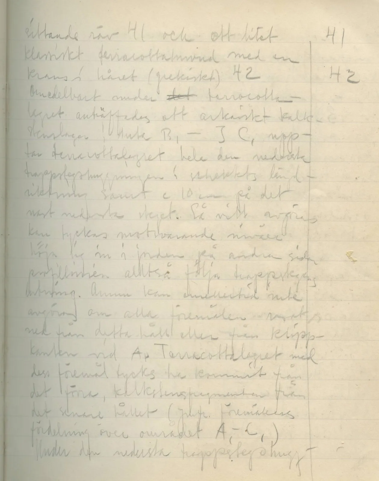 Scan 31 of field diary DII:3a (Vouni I), handwritten in Swedish. The transcription and translation follow.