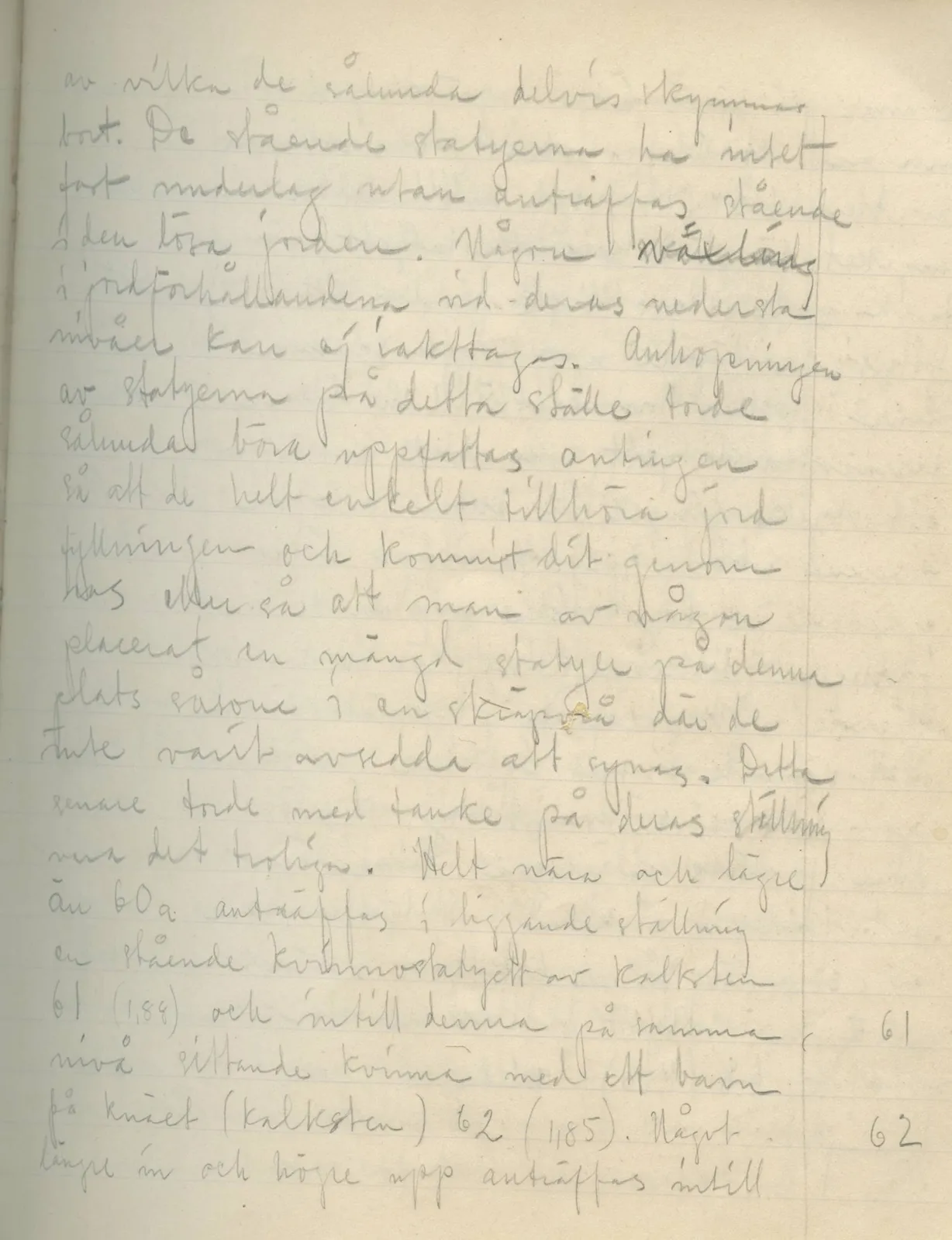 Scan 39 of field diary DII:3a (Vouni I), handwritten in Swedish. The transcription and translation follow.