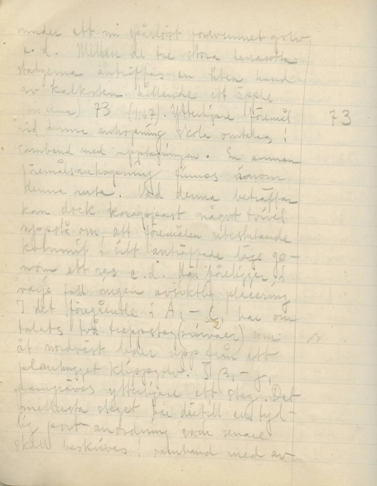 Scan 42 of field diary DII:3a (Vouni I), handwritten in Swedish. The transcription and translation follow.