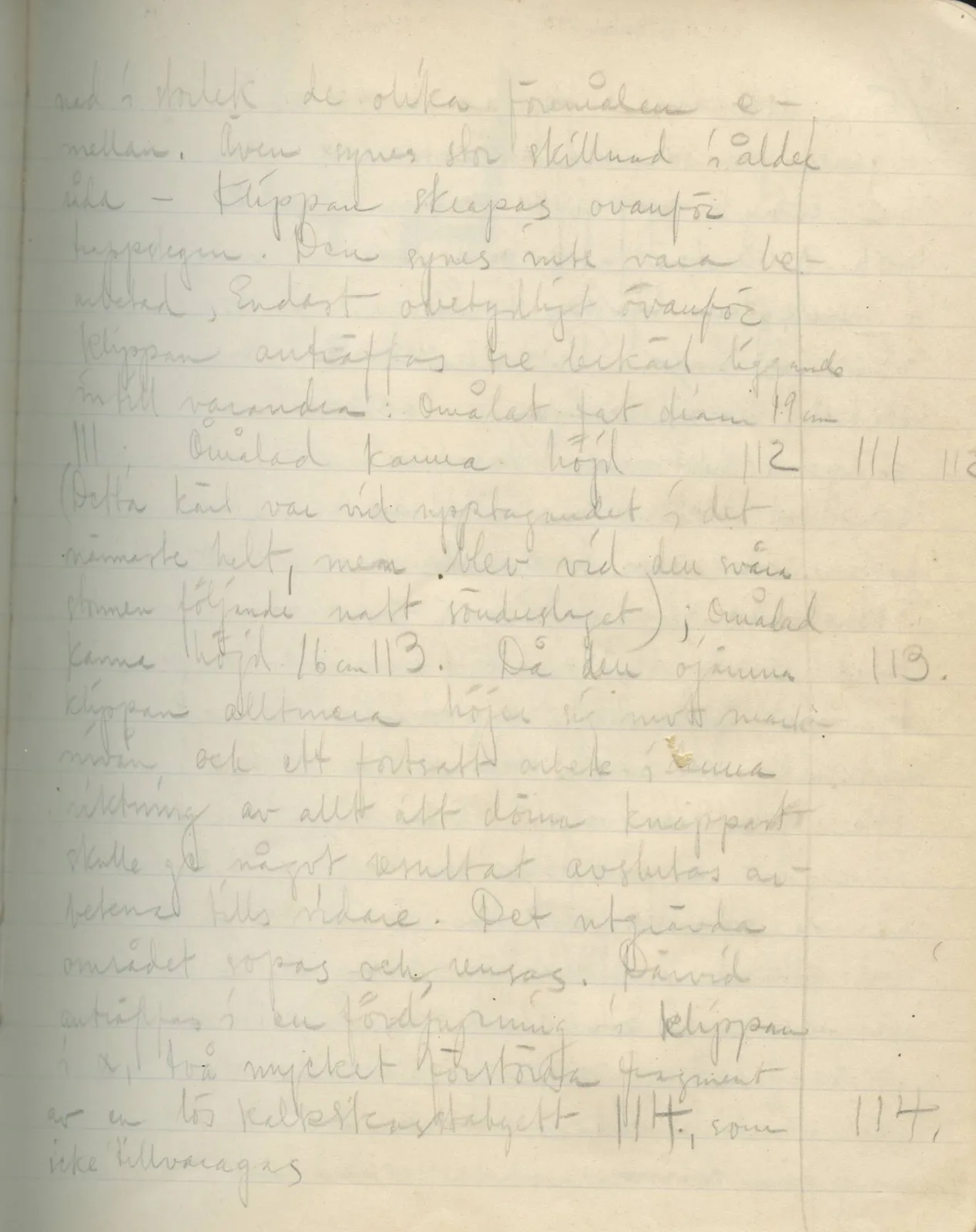 Scan 53 of field diary DII:3a (Vouni I), handwritten in Swedish. The transcription and translation follow.