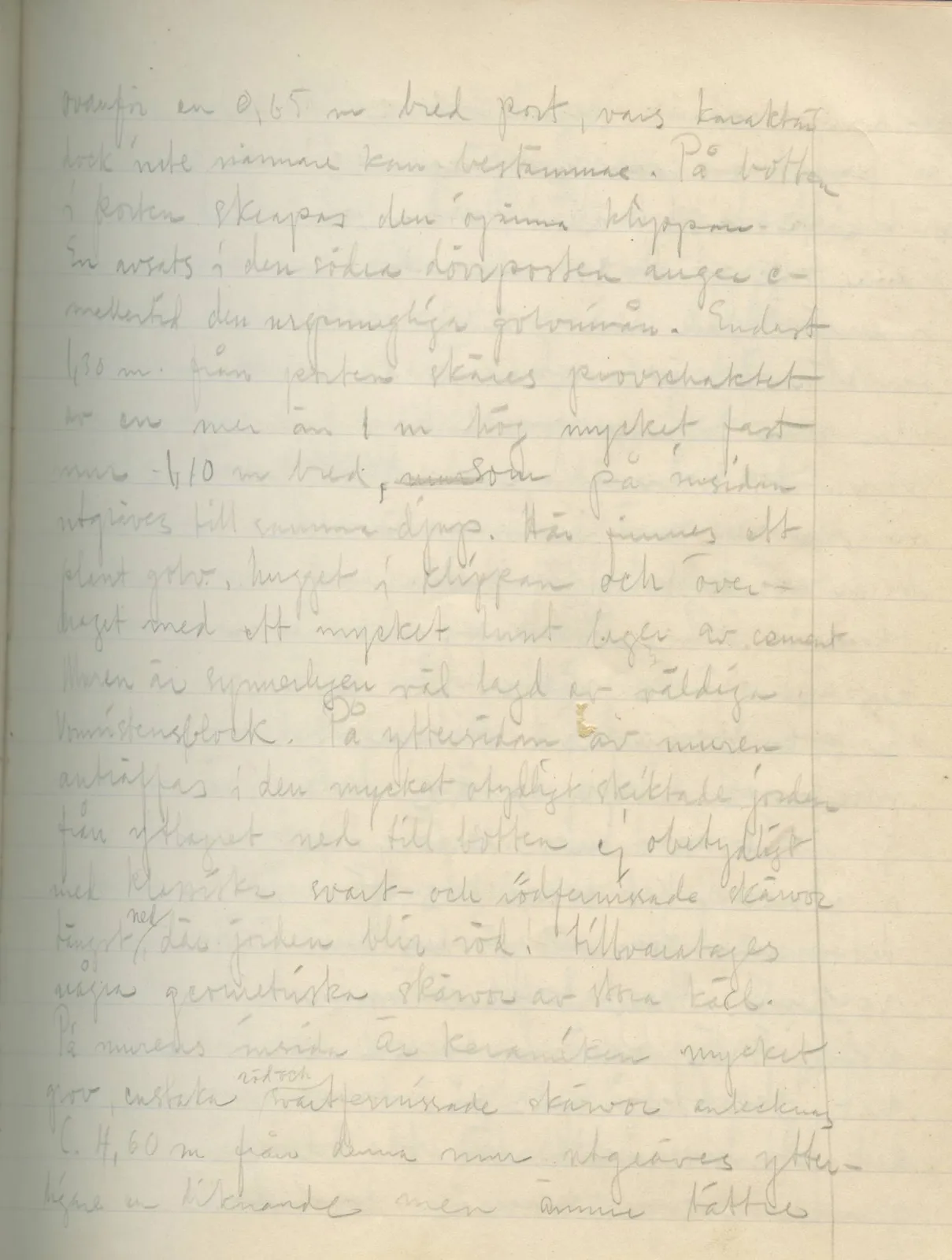 Scan 57 of field diary DII:3a (Vouni I), handwritten in Swedish. The transcription and translation follow.