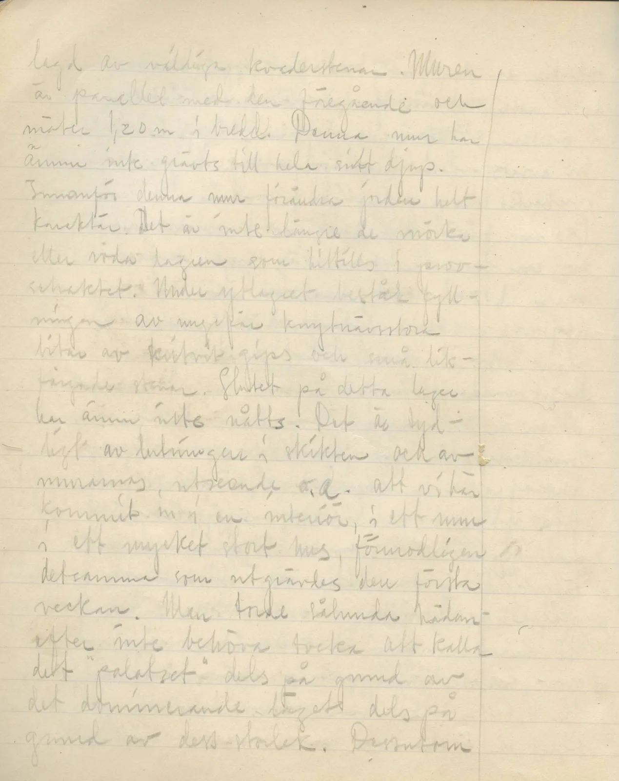 Scan 58 of field diary DII:3a (Vouni I), handwritten in Swedish. The transcription and translation follow.