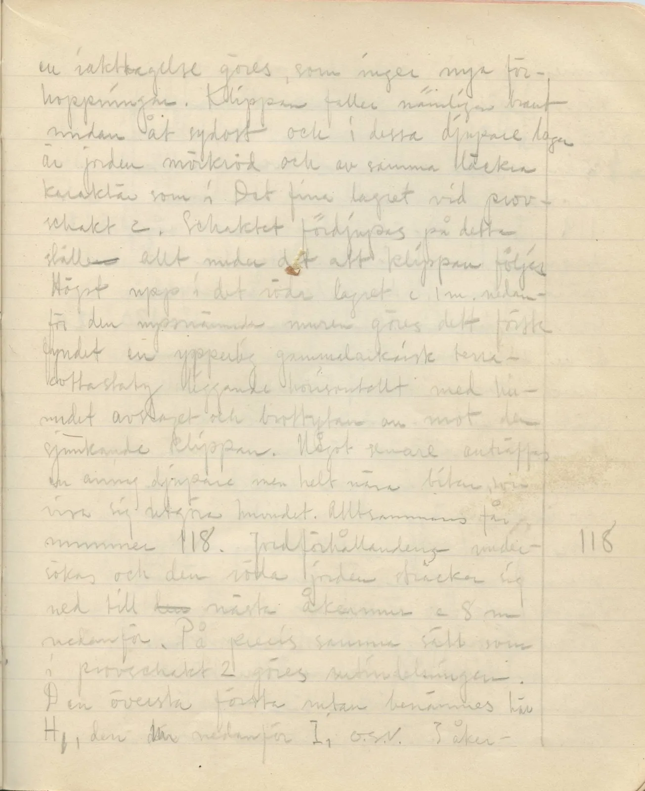 Scan 61 of field diary DII:3a (Vouni I), handwritten in Swedish. The transcription and translation follow.
