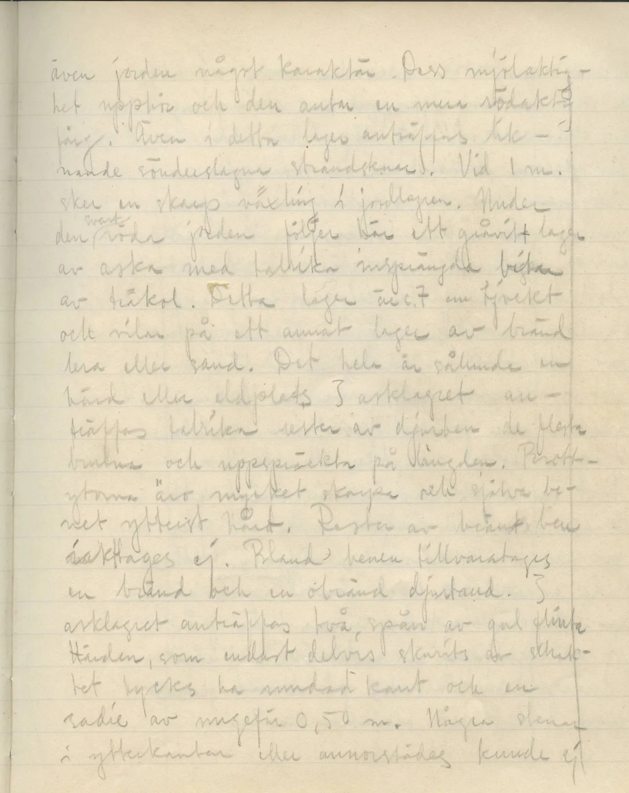Scan 67 of field diary DII:3a (Vouni I), handwritten in Swedish. The transcription and translation follow.