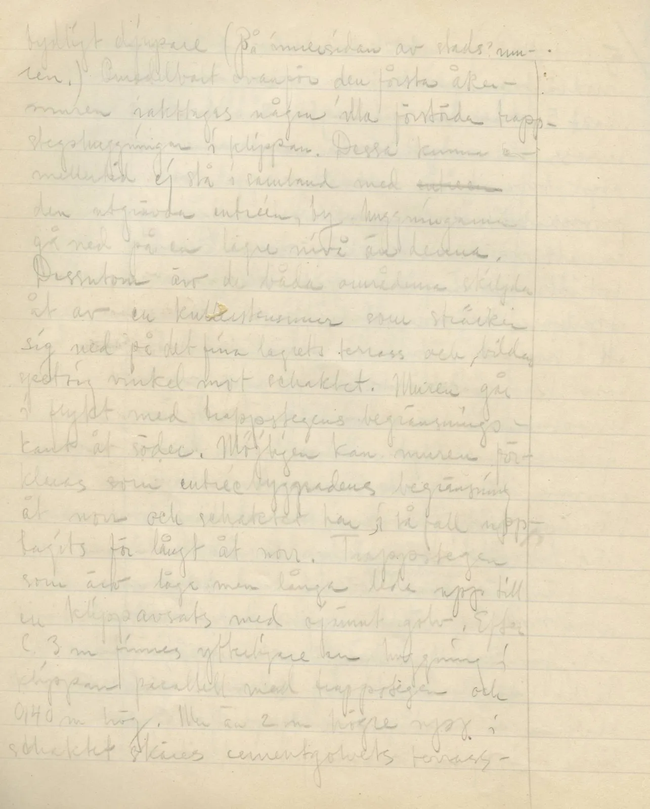 Scan 70 of field diary DII:3a (Vouni I), handwritten in Swedish. The transcription and translation follow.