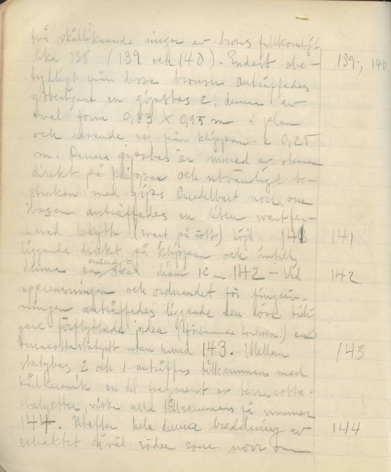 Scan 78 of field diary DII:3a (Vouni I), handwritten in Swedish. The transcription and translation follow.