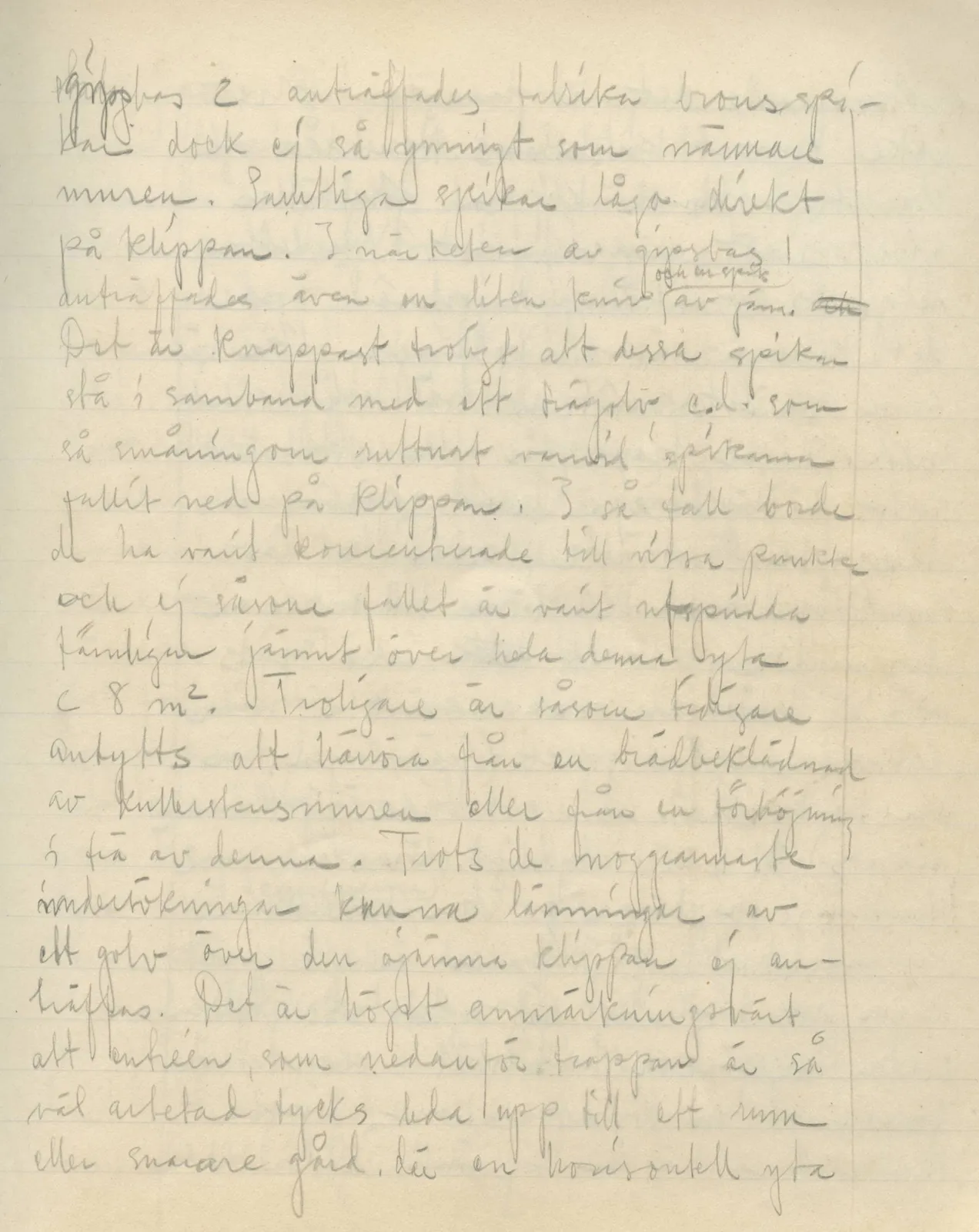 Scan 79 of field diary DII:3a (Vouni I), handwritten in Swedish. The transcription and translation follow.