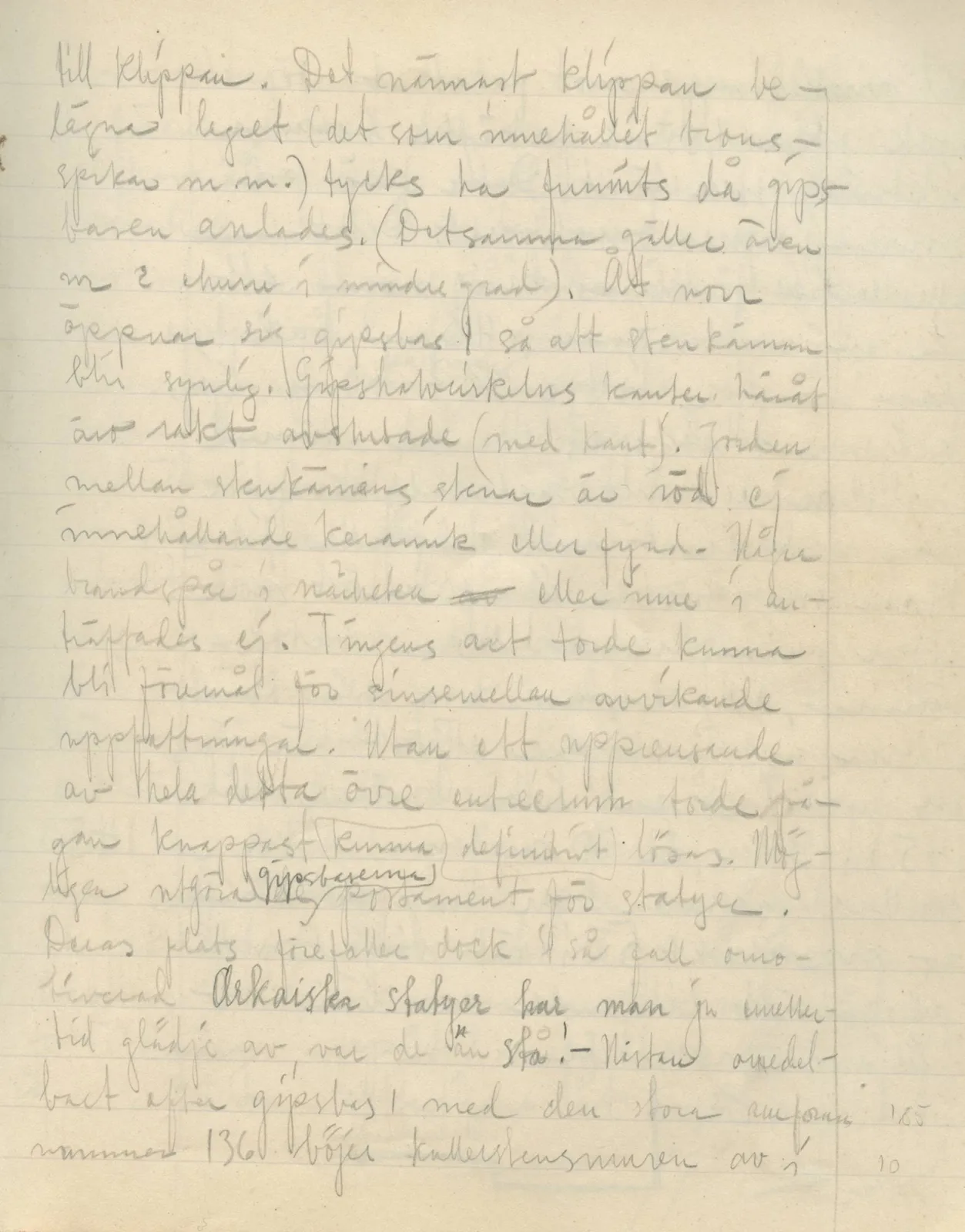 Scan 81 of field diary DII:3a (Vouni I), handwritten in Swedish. The transcription and translation follow.