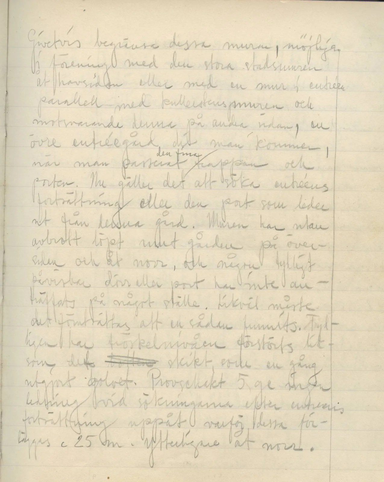 Scan 83 of field diary DII:3a (Vouni I), handwritten in Swedish. The transcription and translation follow.
