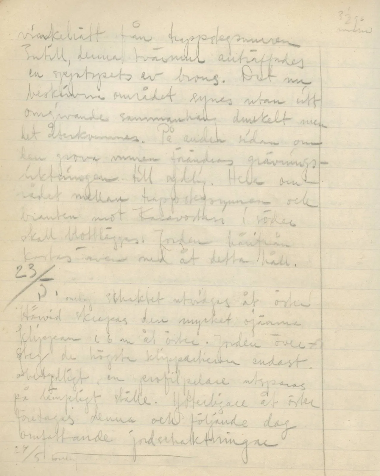 Scan 98 of field diary DII:3a (Vouni I), handwritten in Swedish. The transcription and translation follow.