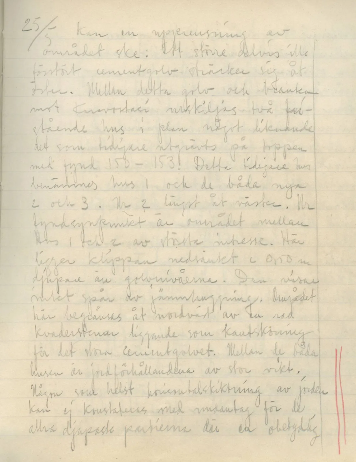 Scan 99 of field diary DII:3a (Vouni I), handwritten in Swedish. The transcription and translation follow.