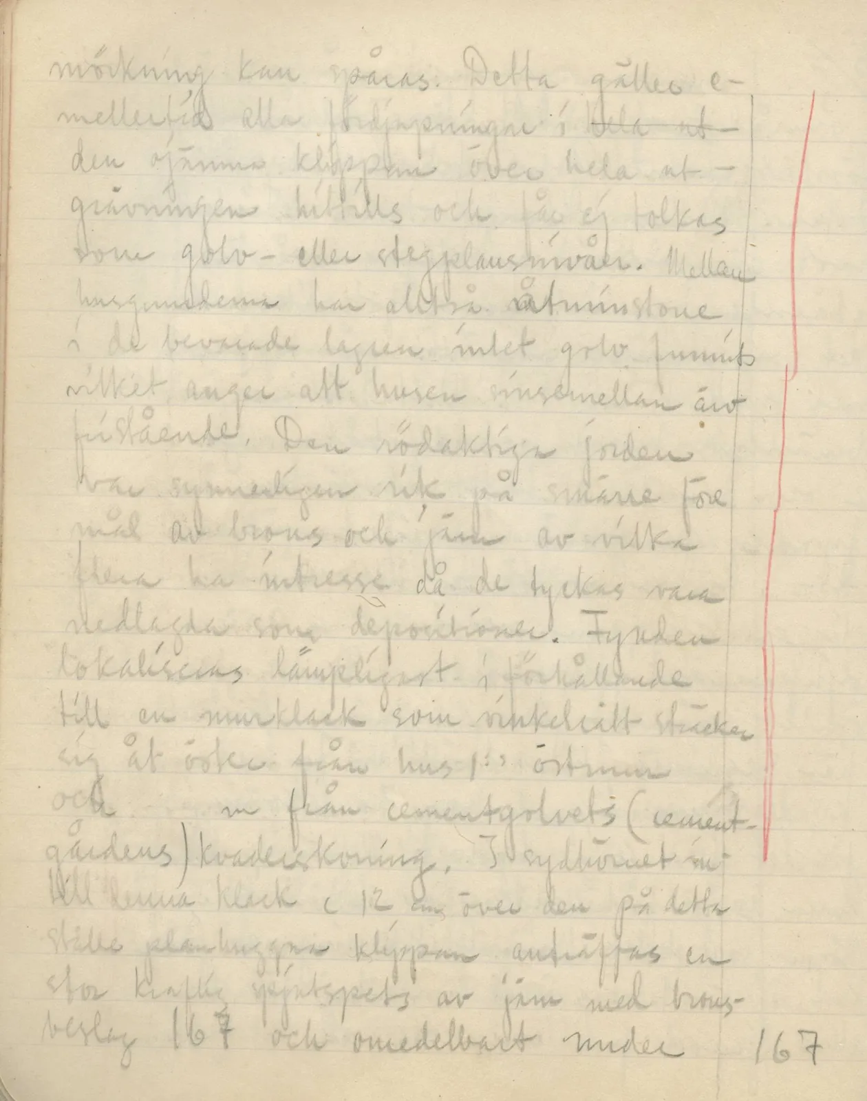 Scan 100 of field diary DII:3a (Vouni I), handwritten in Swedish. The transcription and translation follow.
